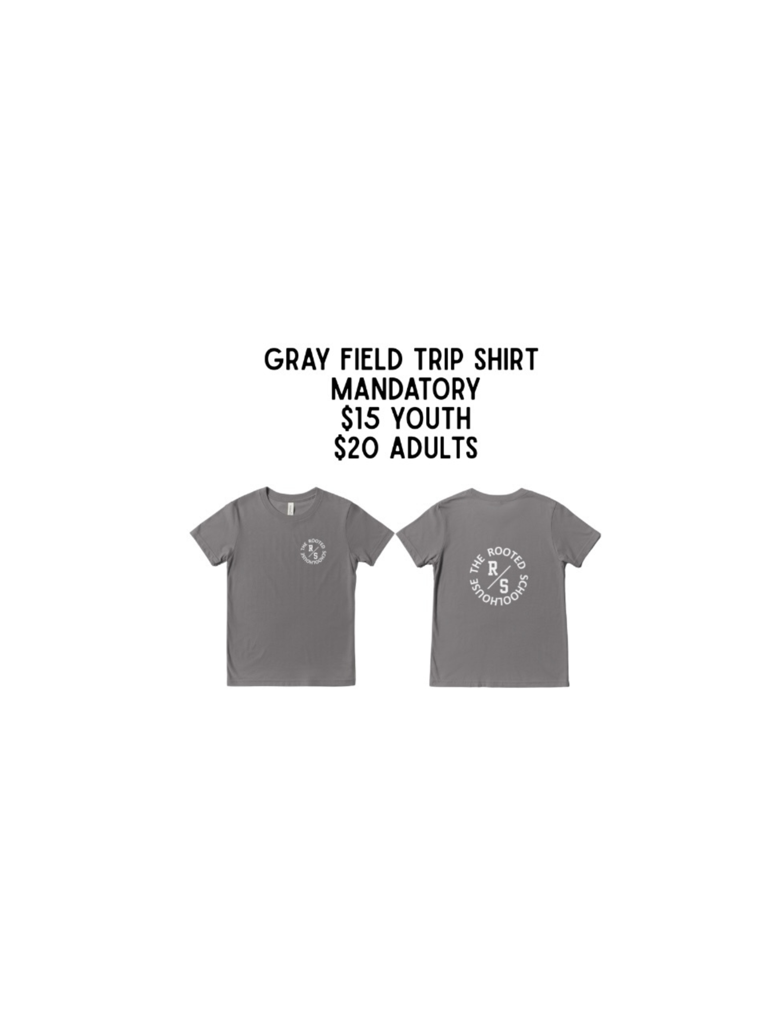 GRAY FIELD TRIP SHIRT