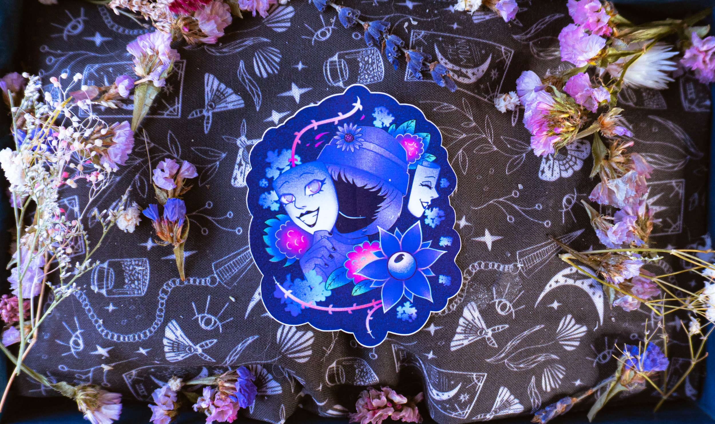 "MASKING WITH SAMARA" STICKER