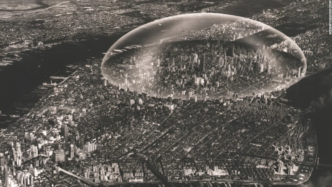  R. Buckminster Fuller, Dome over Manhattan, 1961. 