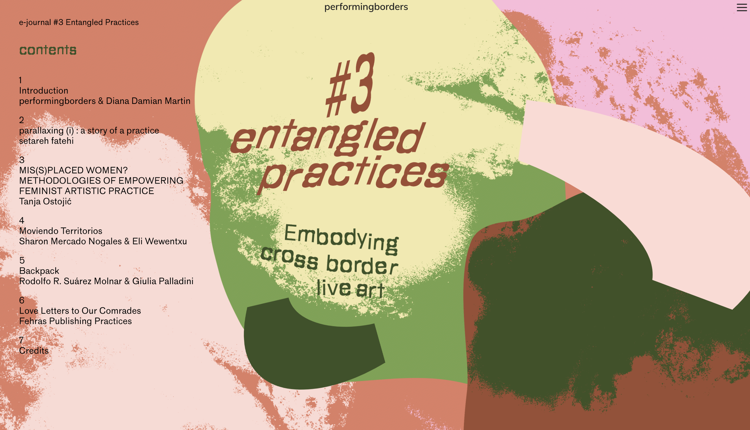 Alessandra Cianetti: performingborders&nbsp;e-journal#3:&nbsp;Entangled Practices