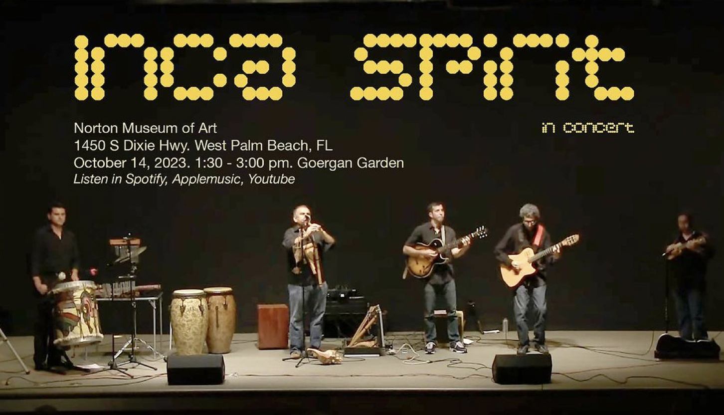 Carlos Llerena Aguirre: Performance with Inca Spirit at Norton Museum of Art IN West Palm Beach