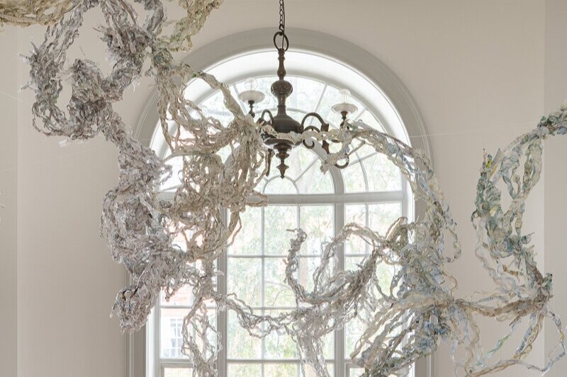 Transart Advisor Sonia E Barrett's Dreading the Map on view at the Royal Geographical Society Map Room