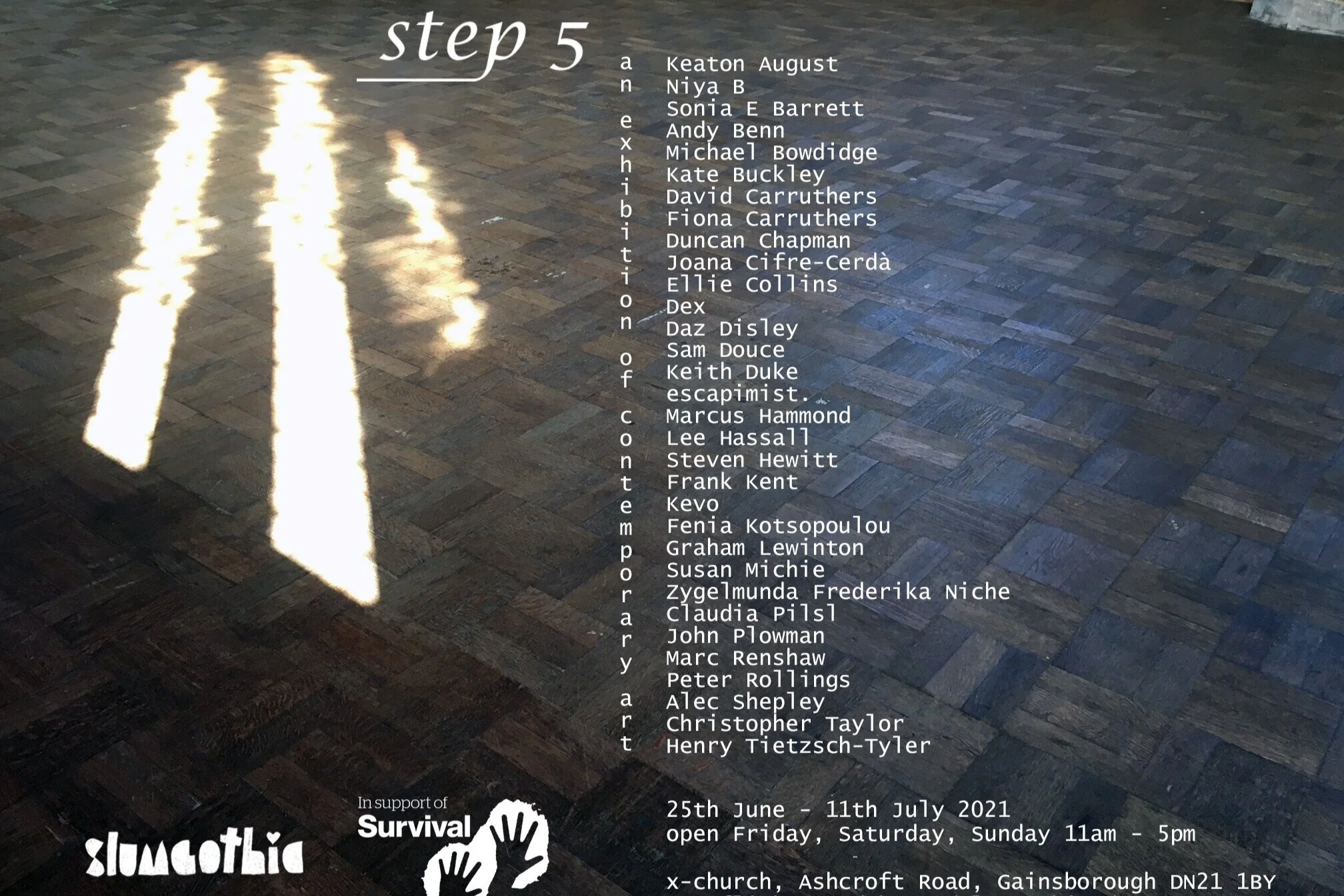 Transart Advisors Michael Bowdidge and Sonia E Barrett exhibiting at Slumgothic, Gainsborough, UK