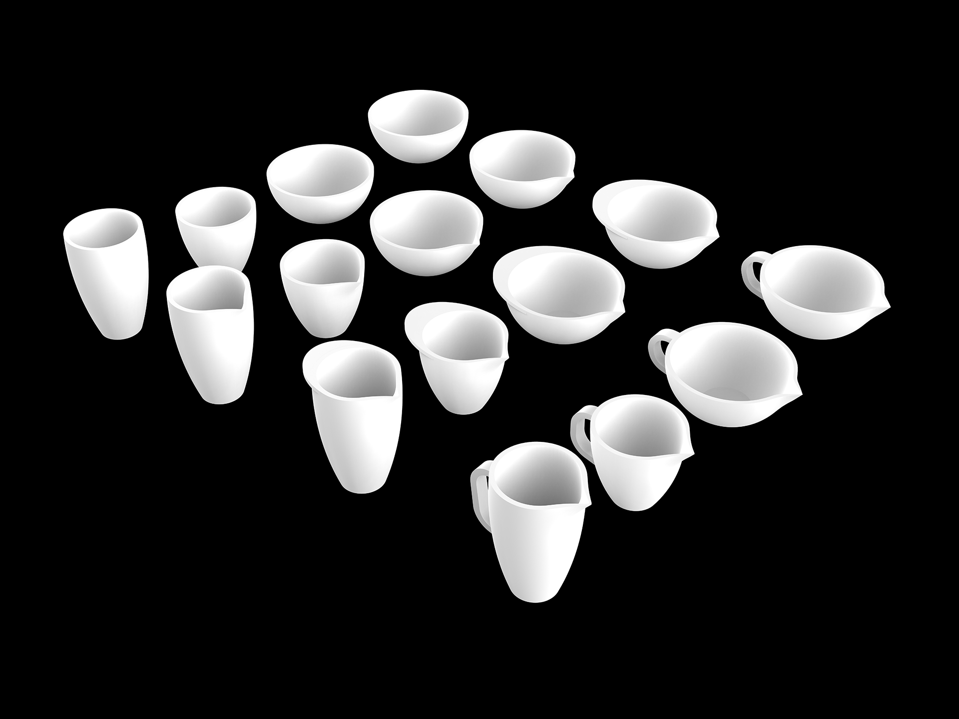  Chaparro, Y. (2022) Intersection of Cereal Bowls, Top and Front Views, X-Ray [3D digital renderings] 