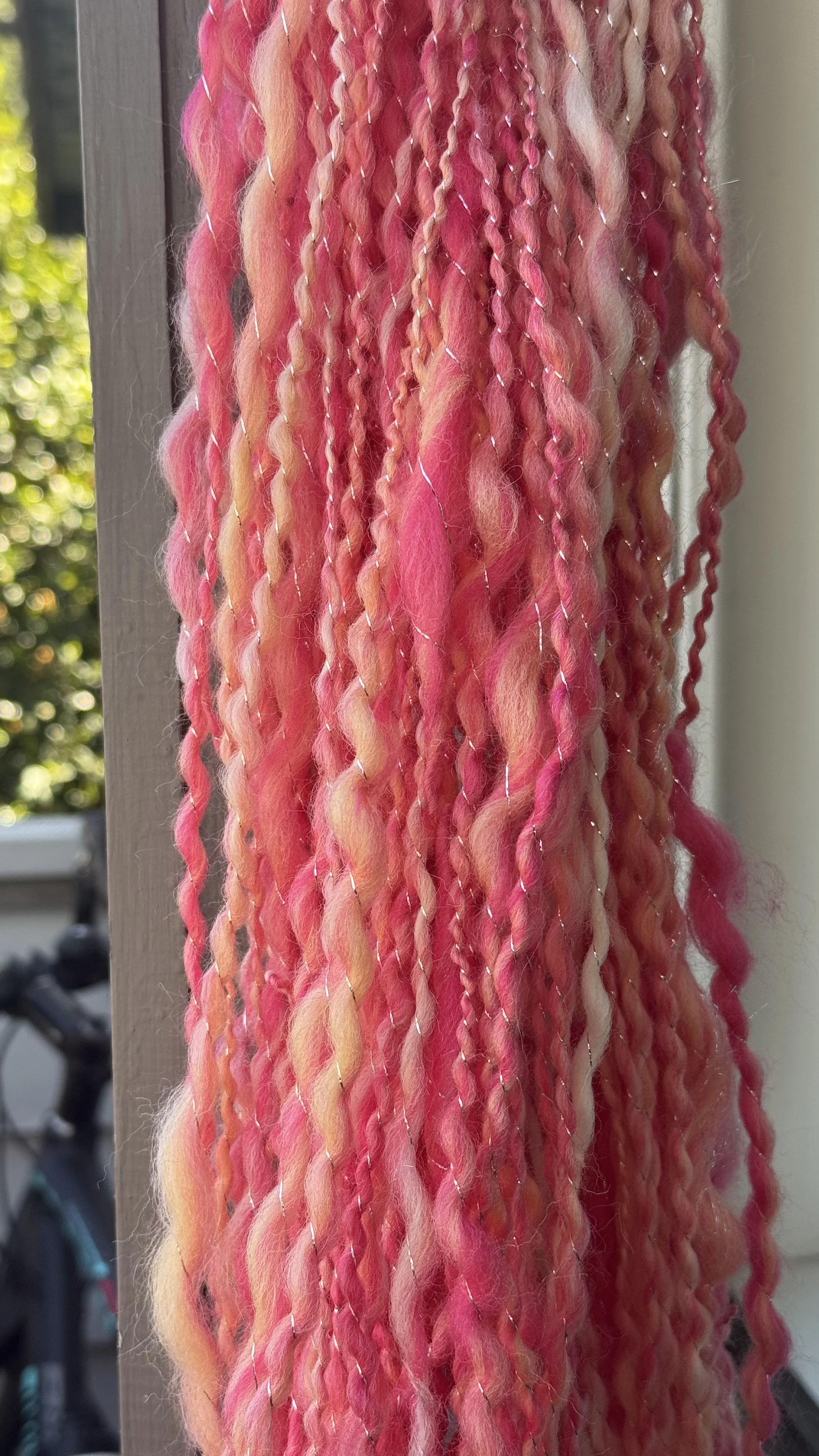 Wool & Angelina Hand Spun - 2ply