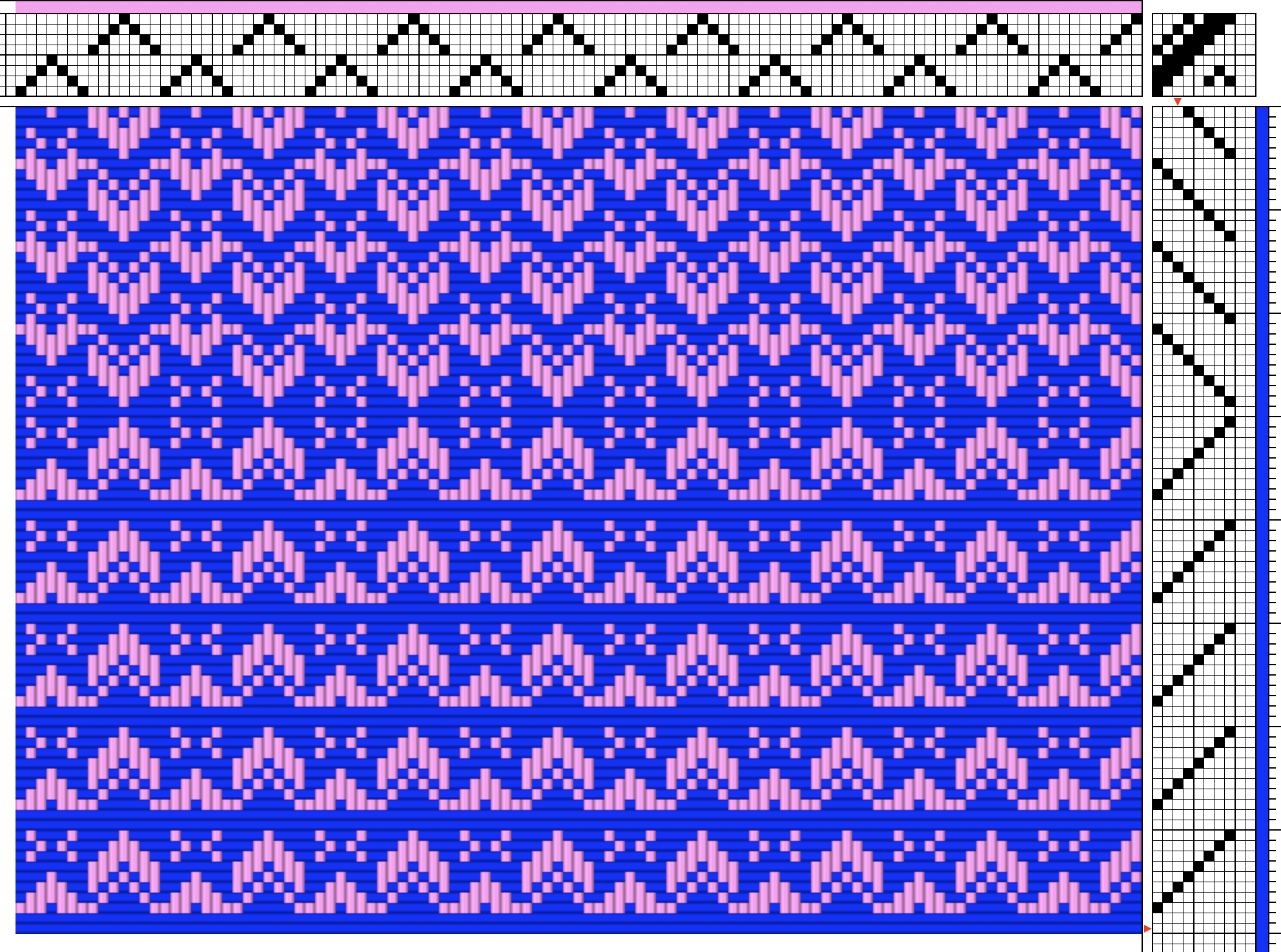 CAD Software - Fiber Works 8 Shaft Draft Pattern