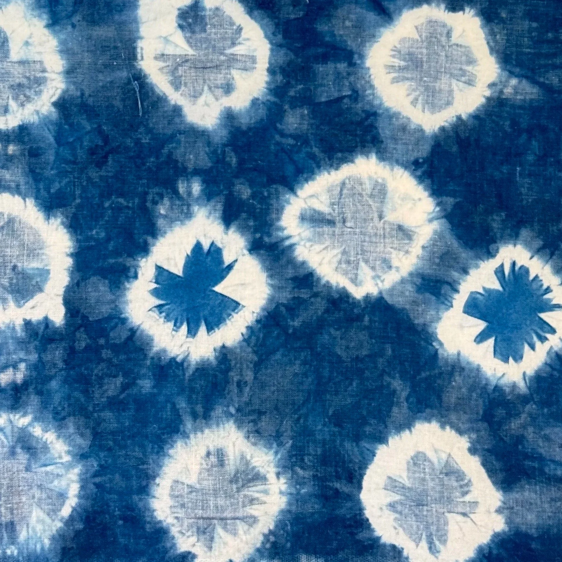 Shibori Natural Dye On Cotton