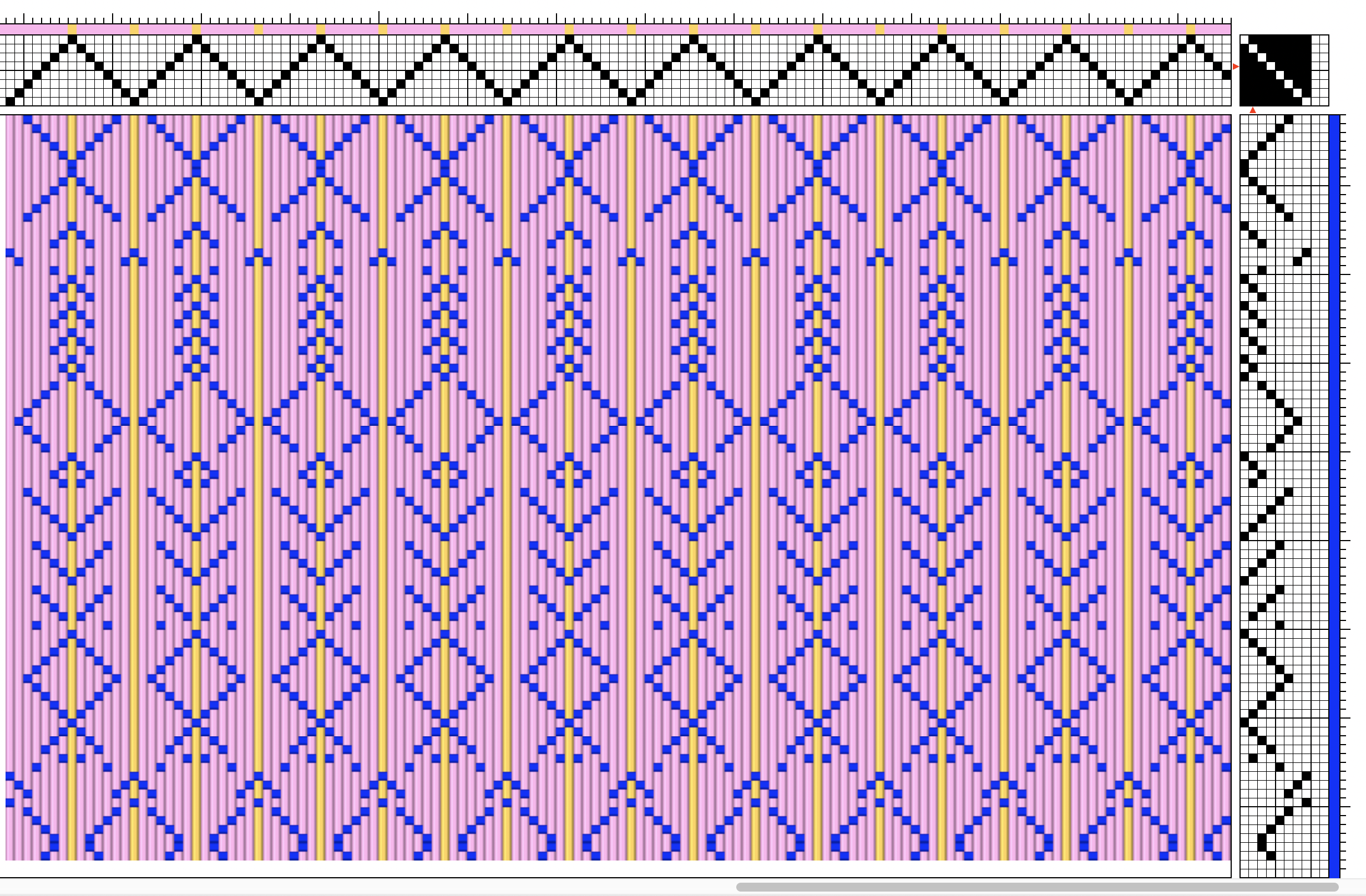 CAD Software - Fiber Works 8 Shaft Draft Pattern