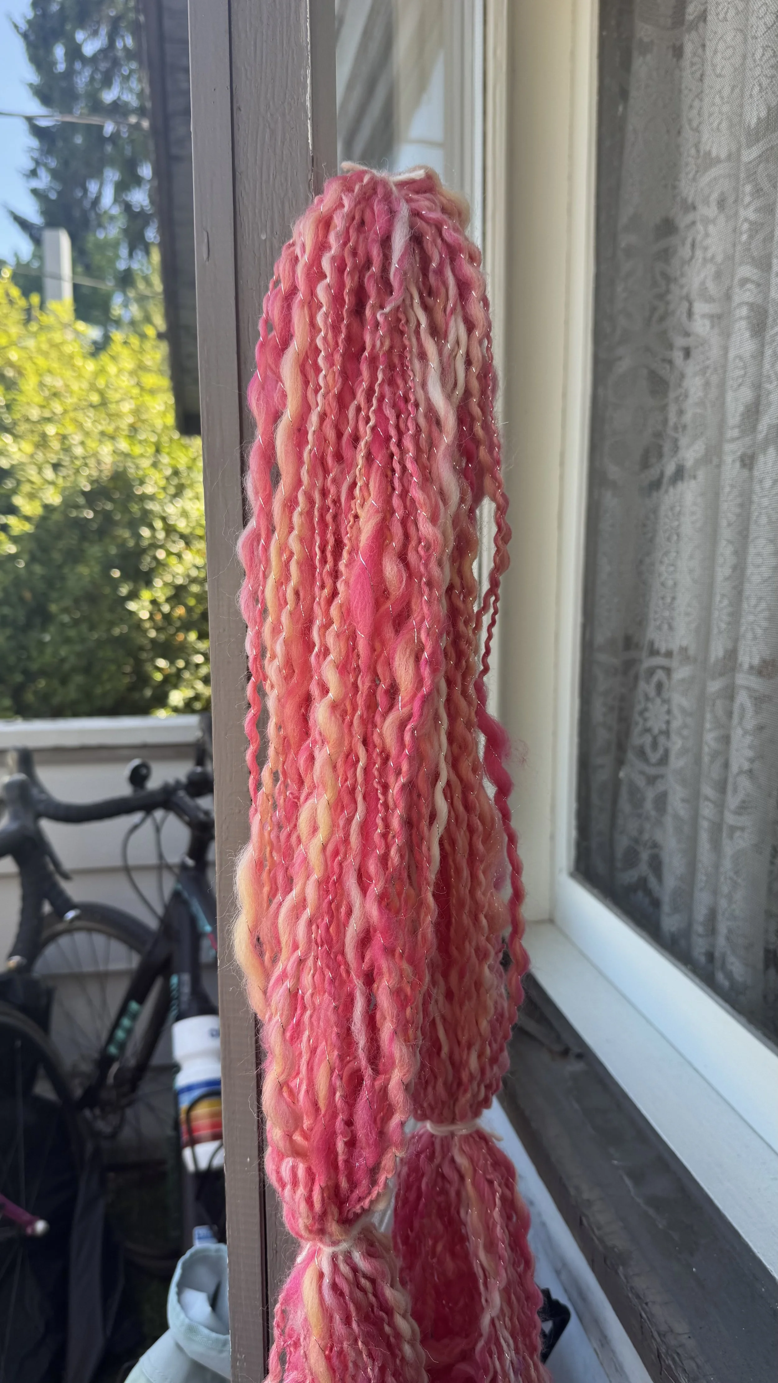 Wool & Angelina Hand Spun - 2ply