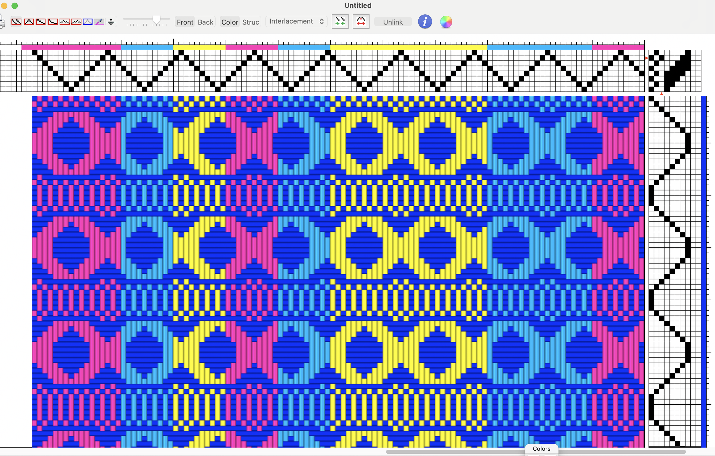 CAD Software - Fiber Works 8 Shaft Draft Pattern