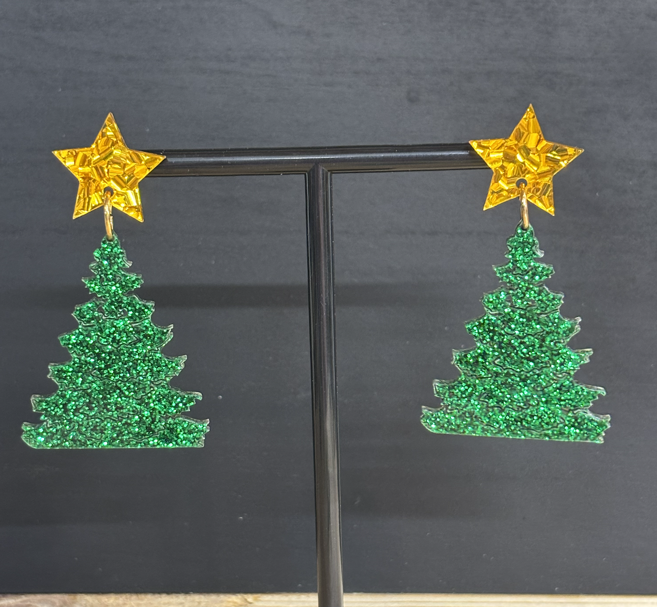 Christmas Tree Drop Earrings