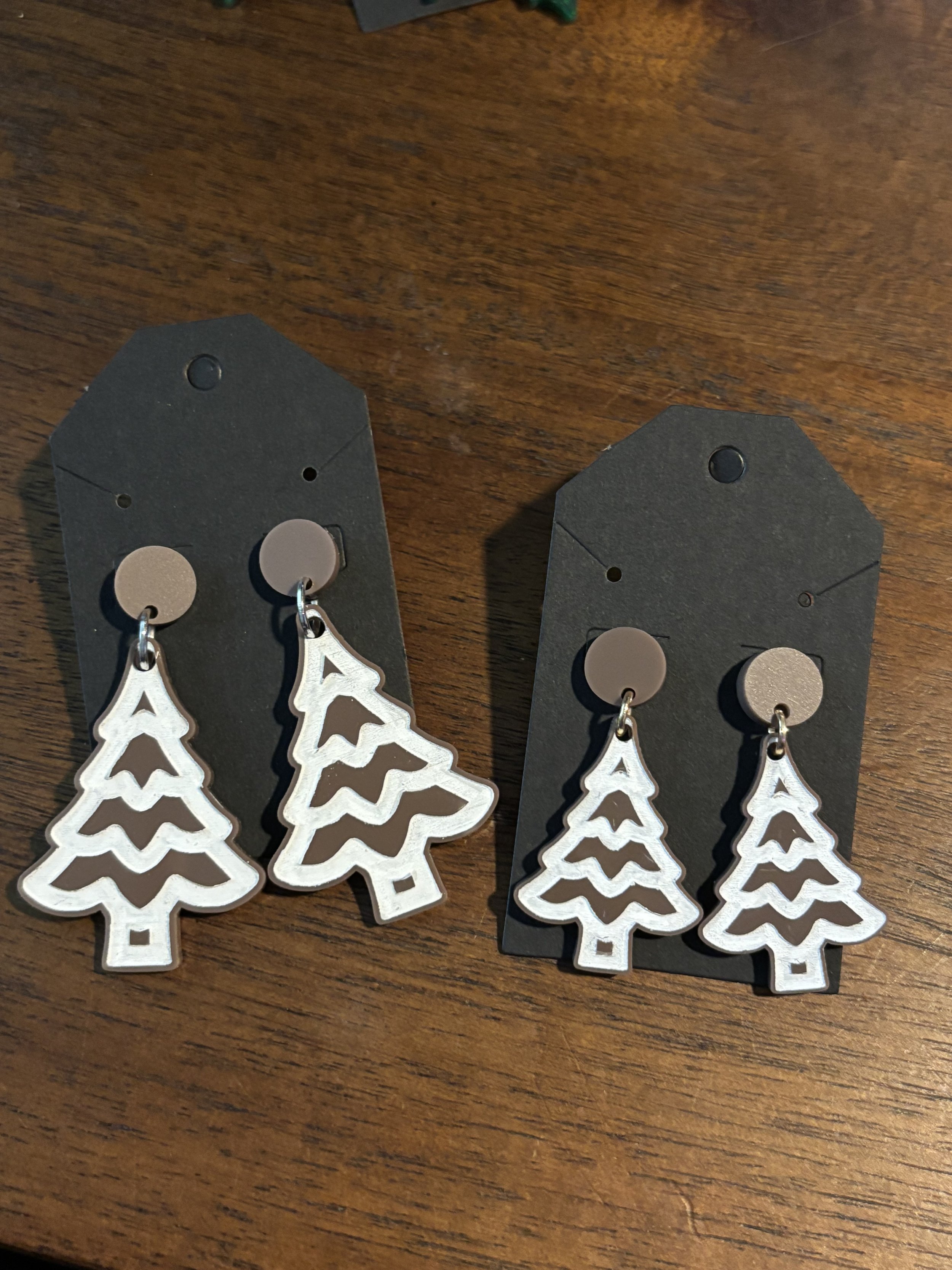 Gingerbread Tree Earrings
