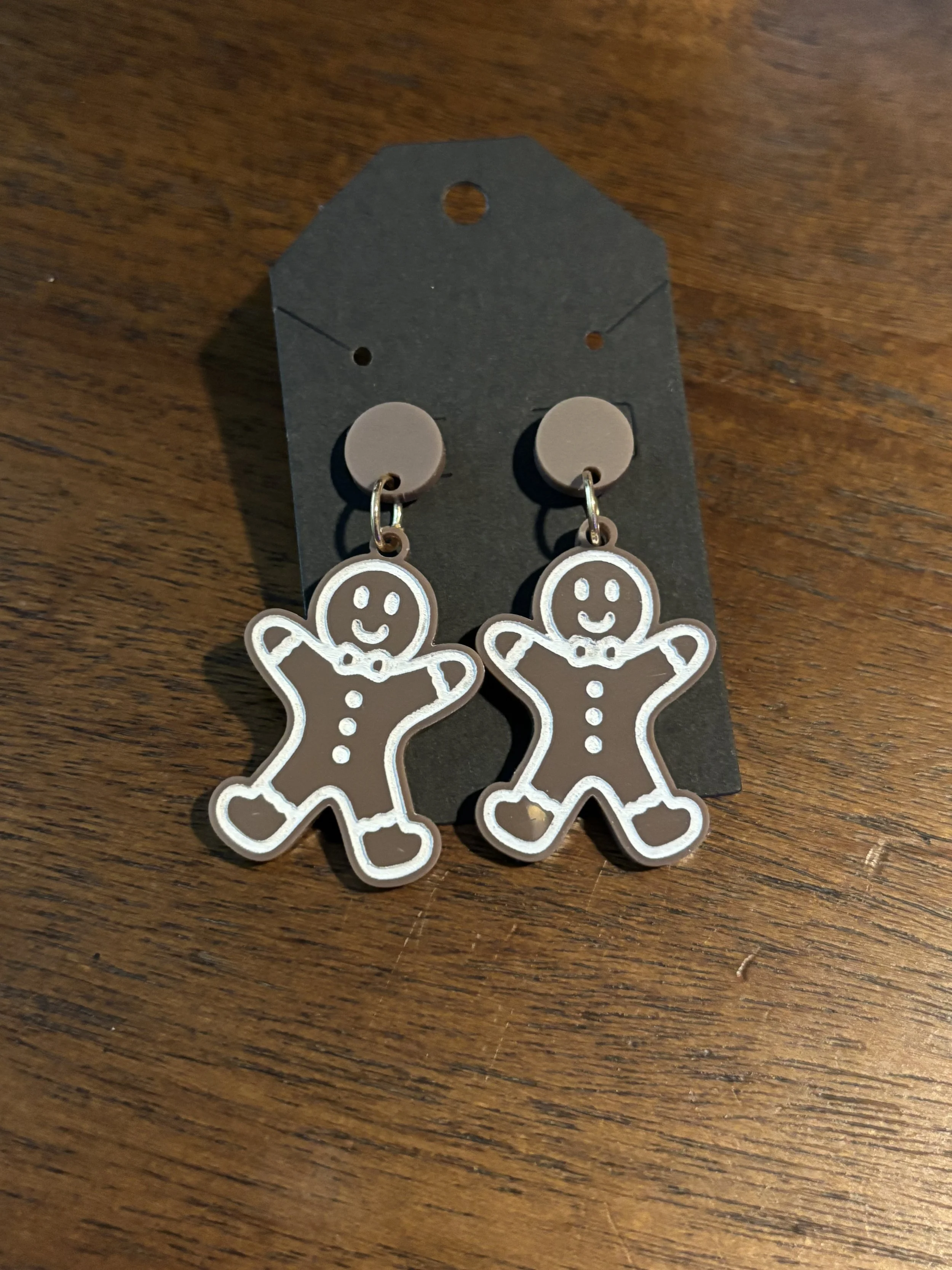 Festive Gingerbread Earrings