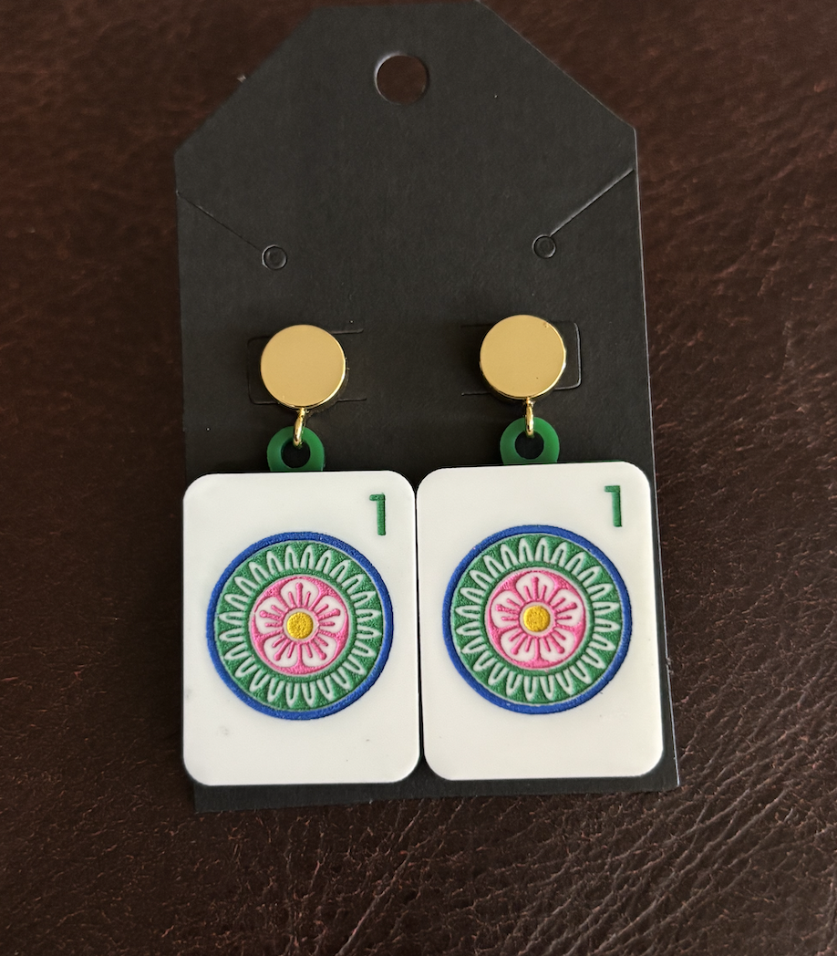Dot Mahjong Earrings