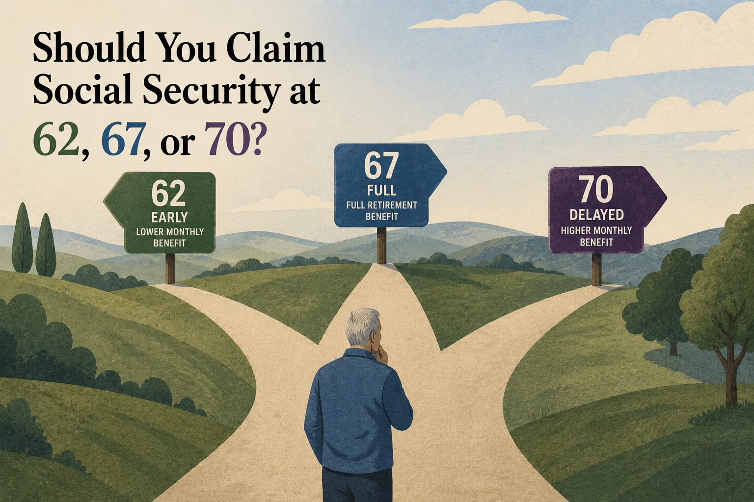 Should You Claim Social Security at 62, 67, or 70? Plain-English Math for Pre-Retirees