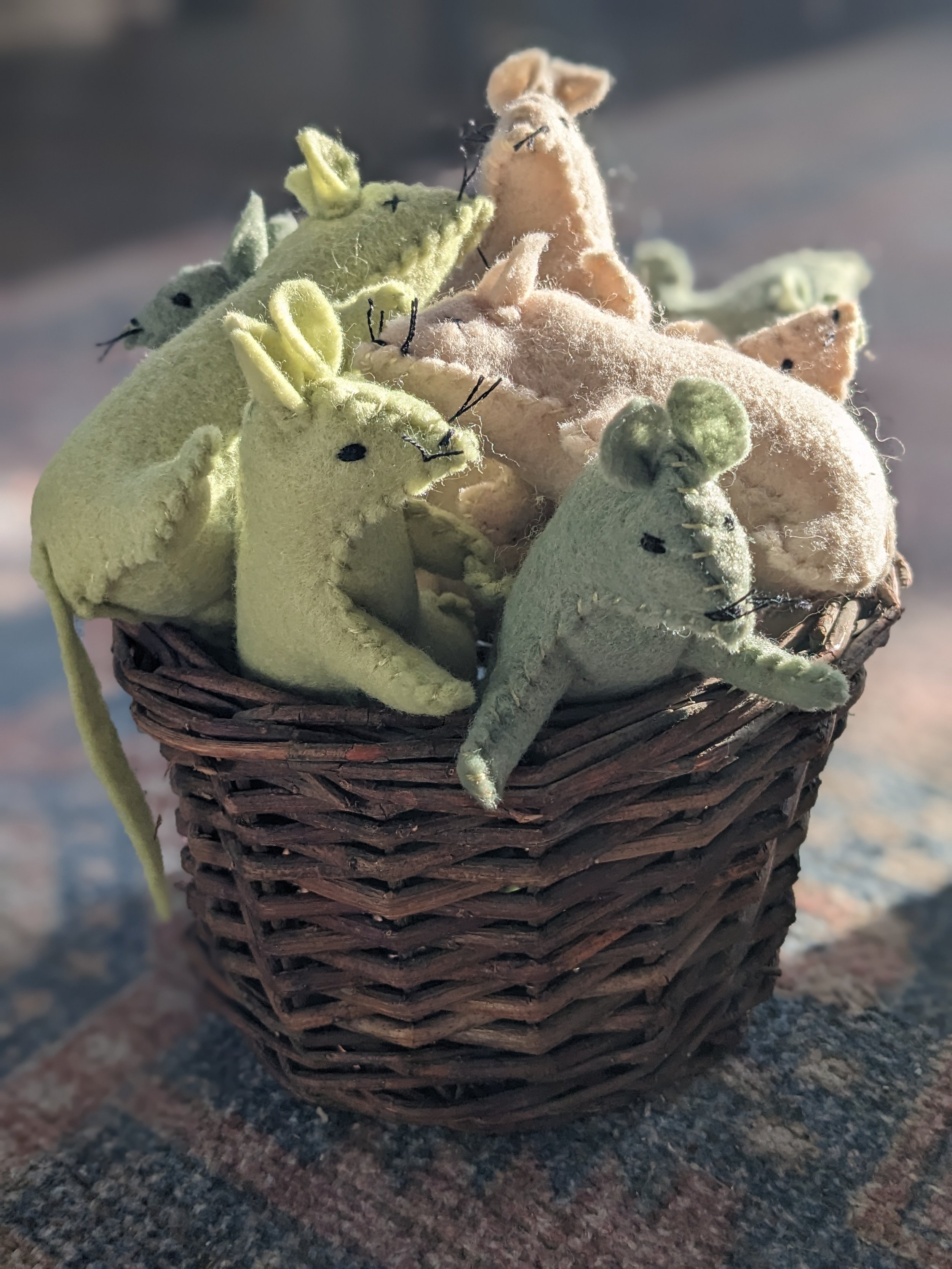 Real Catnip Felt Mouse Cat Toy