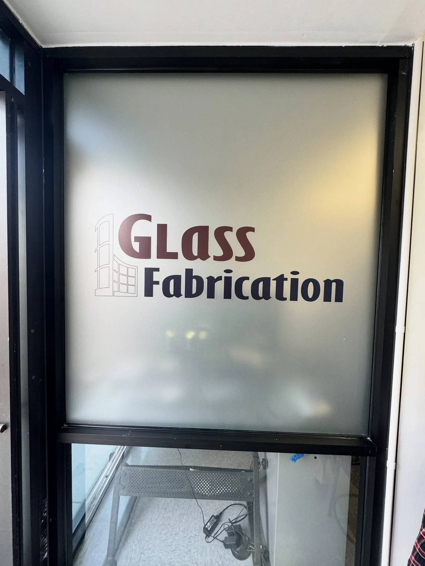 This one was FUN.
 We just finished a full graphics package for Glass Fabrication that included: 🔹 A conference room door wrap that looks exactly like a glass door 🔹 A restroom door wrap with an outhouse vibe (yes, it&rsquo;s as cool as it sounds) 