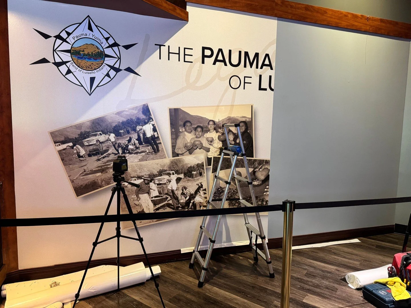 A wall that tells a living story. 🤎

For Casino Pauma, we created a cultural wall wrap that weaves together historical photographs and more recent images into one cohesive narrative. Every photo was carefully color matched to warm, historical sepia 
