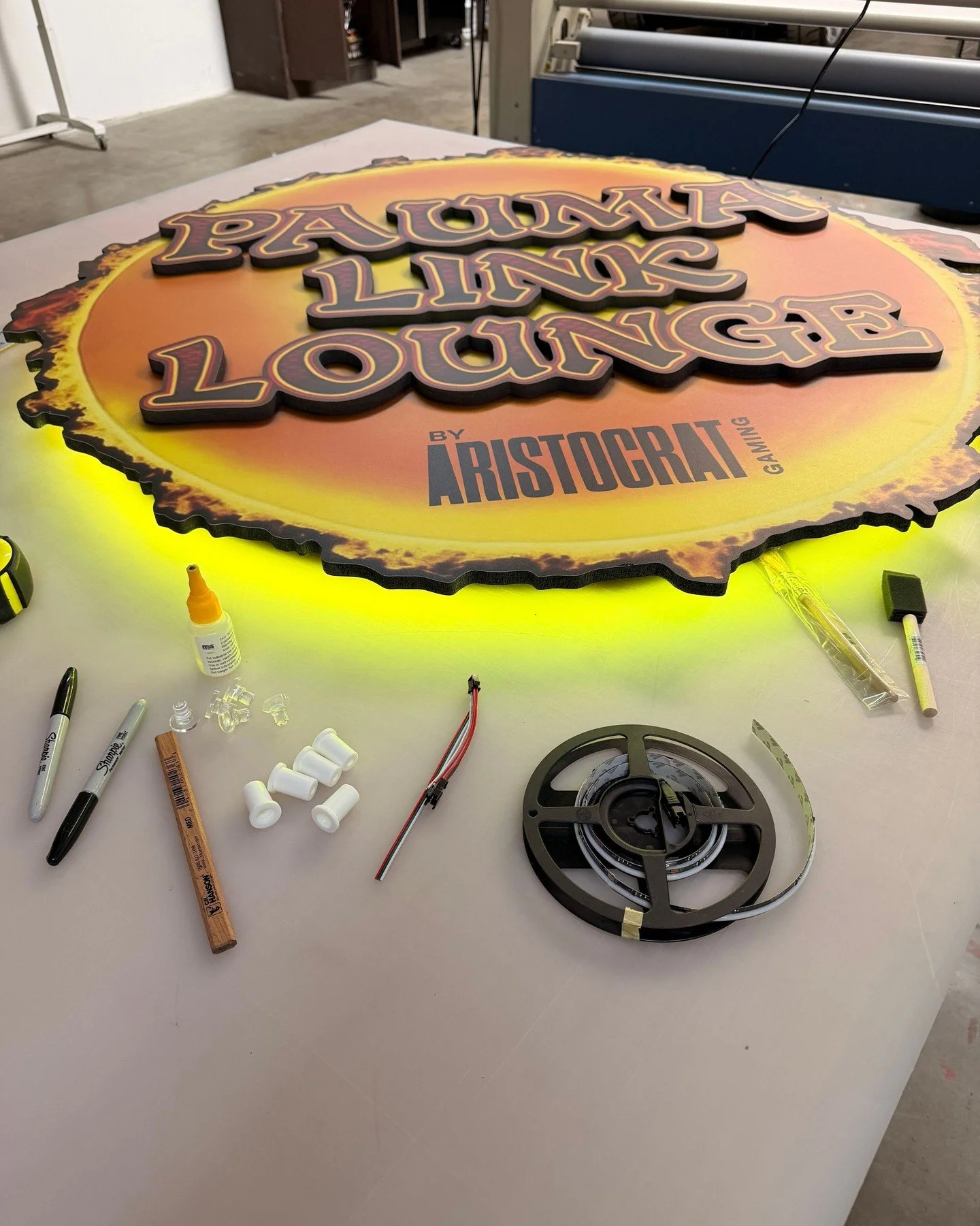 When a space is built to feel electric&hellip; the signage has to hum with it ⚡🐉

For Casino Pauma&rsquo;s Dragonlink Lounge, we engineered a custom CNC-cut LED sign that doesn&rsquo;t just sit on the wall&hellip; it commands the room.

Precision-cu