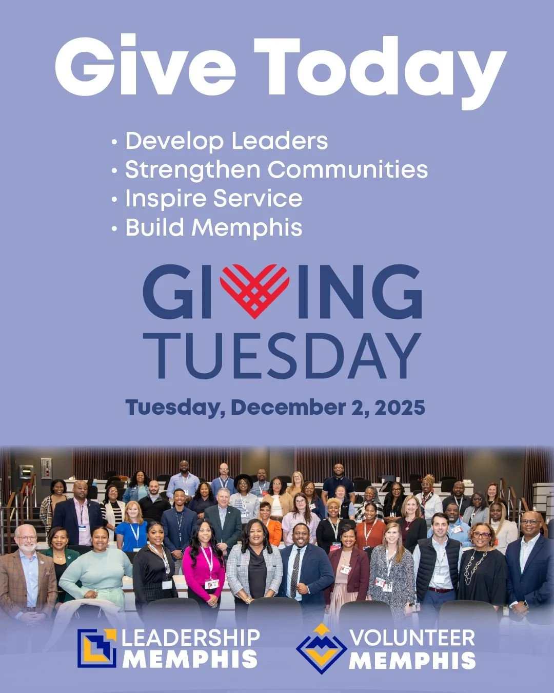 It&rsquo;s Giving Tuesday!

Today, people everywhere are giving back to the organizations that help strengthen their communities &mdash; and we&rsquo;re grateful to be part of that movement.

Your support today helps us expand leadership programs, in