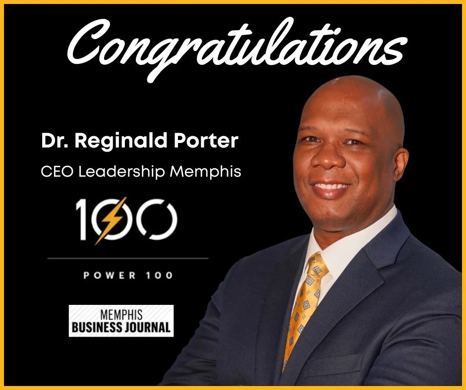 Please join us in congratulating Dr. Reginald Porter Jr., (@drmudg) President and CEO of Leadership Memphis, on being named to the Memphis Business Journal Power 100!

We are excited to have his leadership guiding Leadership Memphis and look forward 
