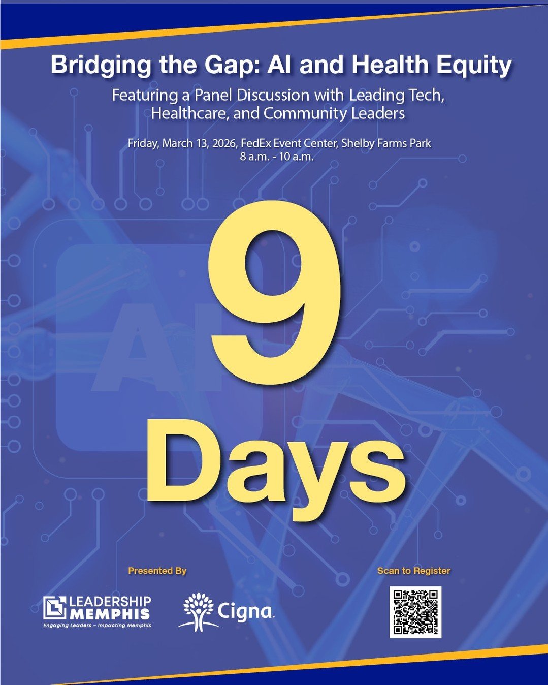 Only 9️⃣ days until the 17th Annual Multicultural Breakfast!

Join us as we bring together leaders and changemakers to explore this year&rsquo;s powerful theme, &ldquo;Bridging the Gap: AI and Health Equity.&rdquo; The conversation around innovation 