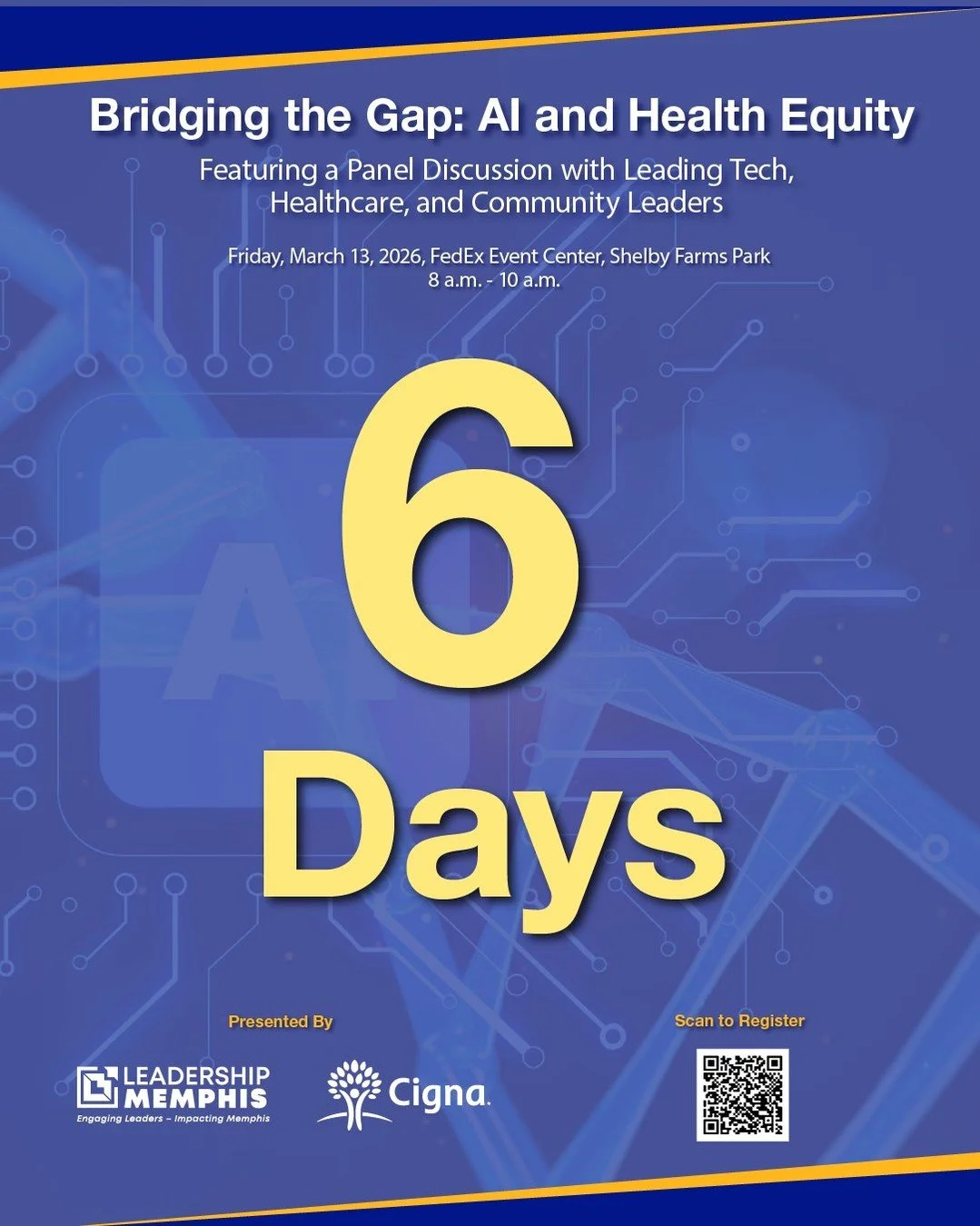 Only 6️⃣ days until the 17th Annual Multicultural Breakfast!

Join us as we bring together leaders and changemakers to explore this year&rsquo;s powerful theme, &ldquo;Bridging the Gap: AI and Health Equity.&rdquo; The conversation around innovation 