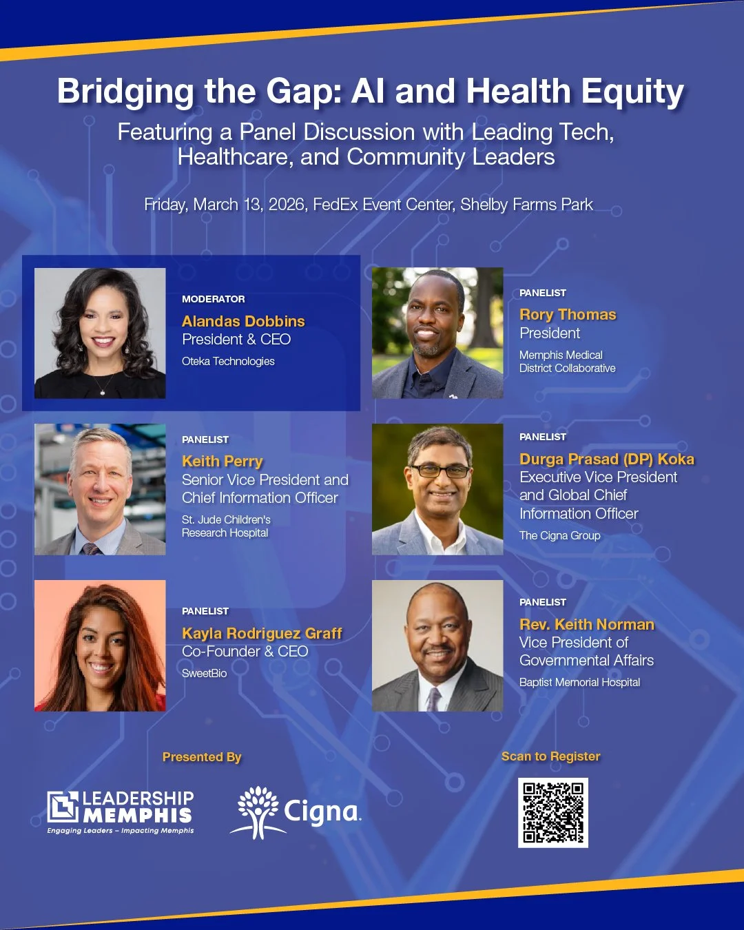 Join us for the 17th Annual Multicultural Breakfast hosted by Leadership Memphis and presented by Cigna Healthcare.

This year&rsquo;s theme, &ldquo;Bridging the Gap: AI and Health Equity,&rdquo; will explore how artificial intelligence is shaping he