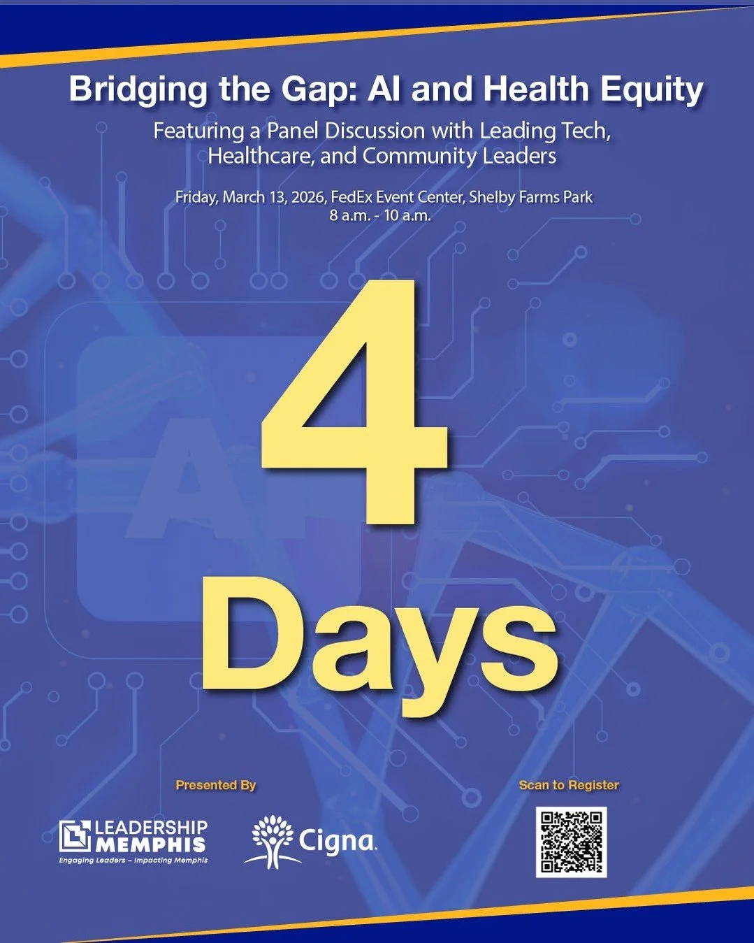 Only 4️⃣ days until the 17th Annual Multicultural Breakfast!

Join us as we bring together leaders and changemakers to explore this year&rsquo;s powerful theme, &ldquo;Bridging the Gap: AI and Health Equity.&rdquo; The conversation around innovation 