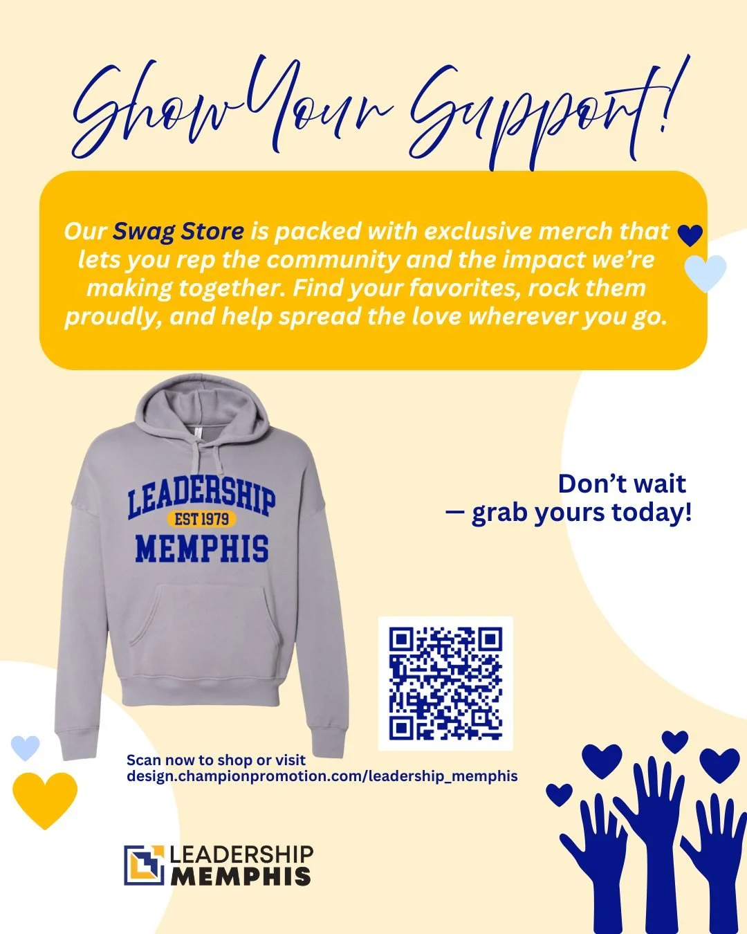 Show your support in style. 💙

Our Swag Store is stocked with exclusive merch that celebrates our community and the work we&rsquo;re doing together. Every purchase helps amplify the mission&mdash;so grab your favorites and wear them proudly across t