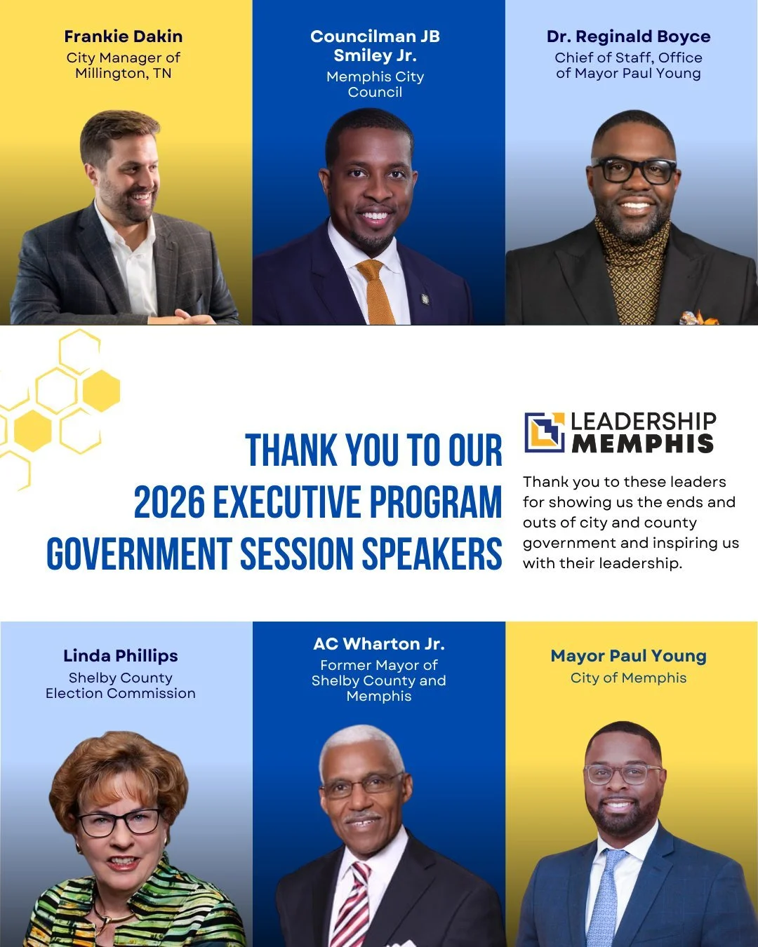 We&rsquo;re incredibly grateful to our 2026 Executive Program speakers for an impactful series of sessions!

From Government to Community Safety to Economics, these leaders gave us an inside look at how our city and county operate, shared the vital w