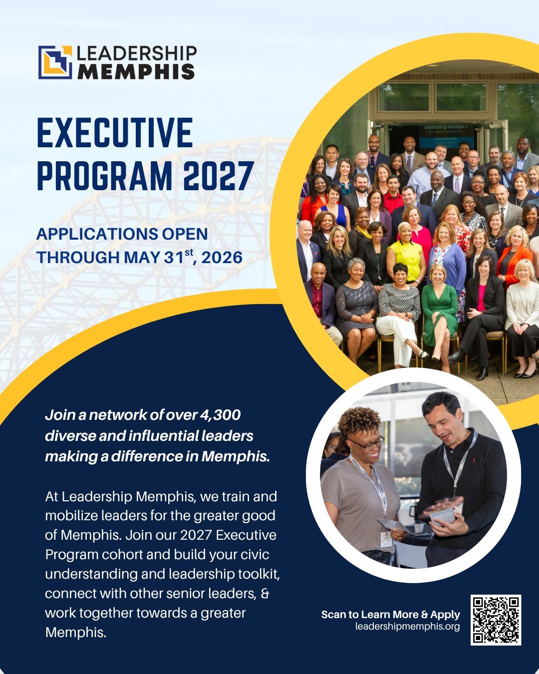 Last chance to nominate. ⏳

Great leaders don&rsquo;t always put themselves forward&mdash;sometimes their impact is recognized first by someone who sees their potential.

Nominations for the Leadership Memphis Executive Program are closing soon. If y
