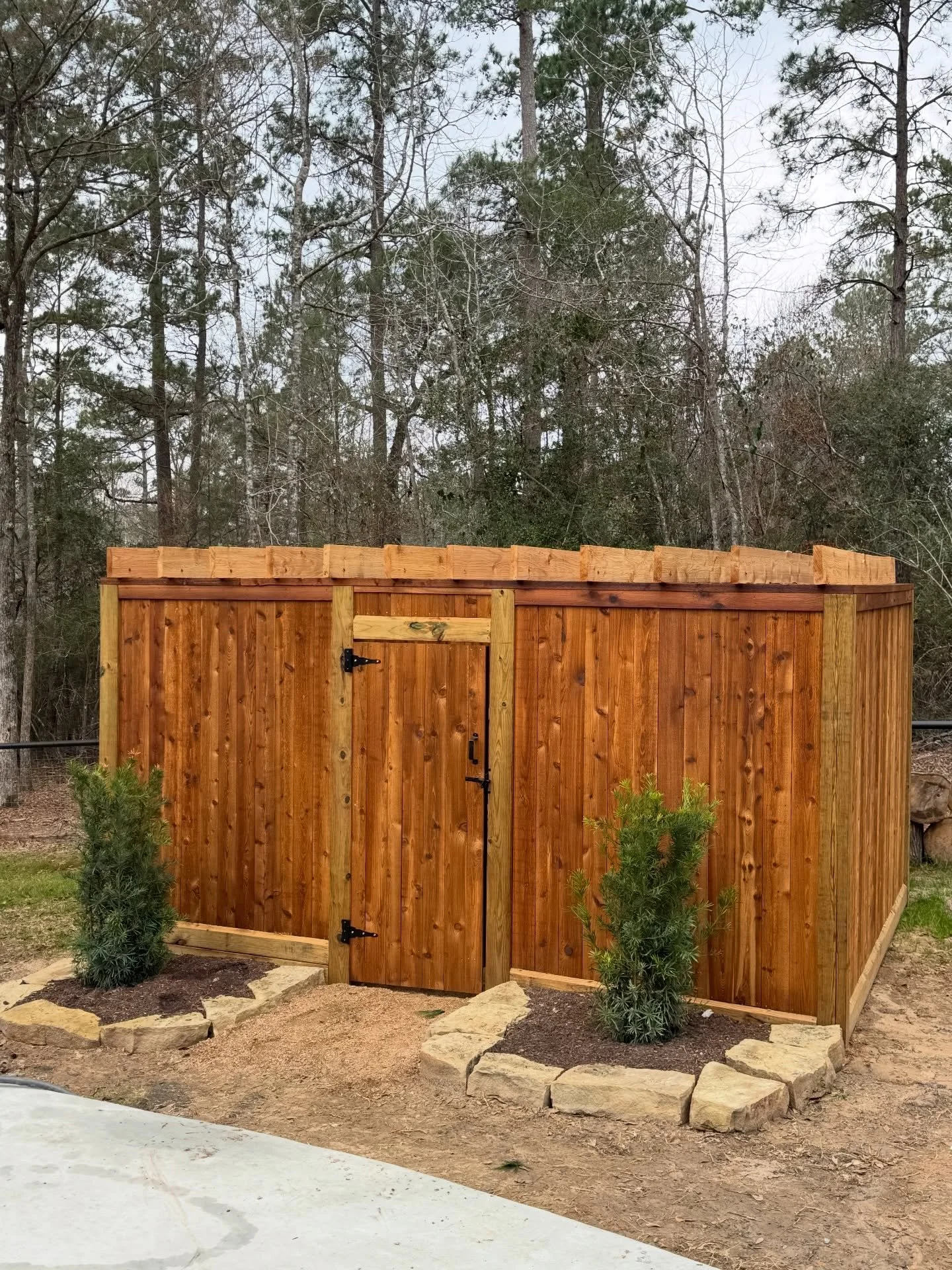 Out of sight, out of mind &mdash; exactly how pool equipment should be.

Custom-built enclosure to protect the system, clean up the backyard look, and add that finished touch every property deserves. Solid, secure, and built to last.

Details matter.