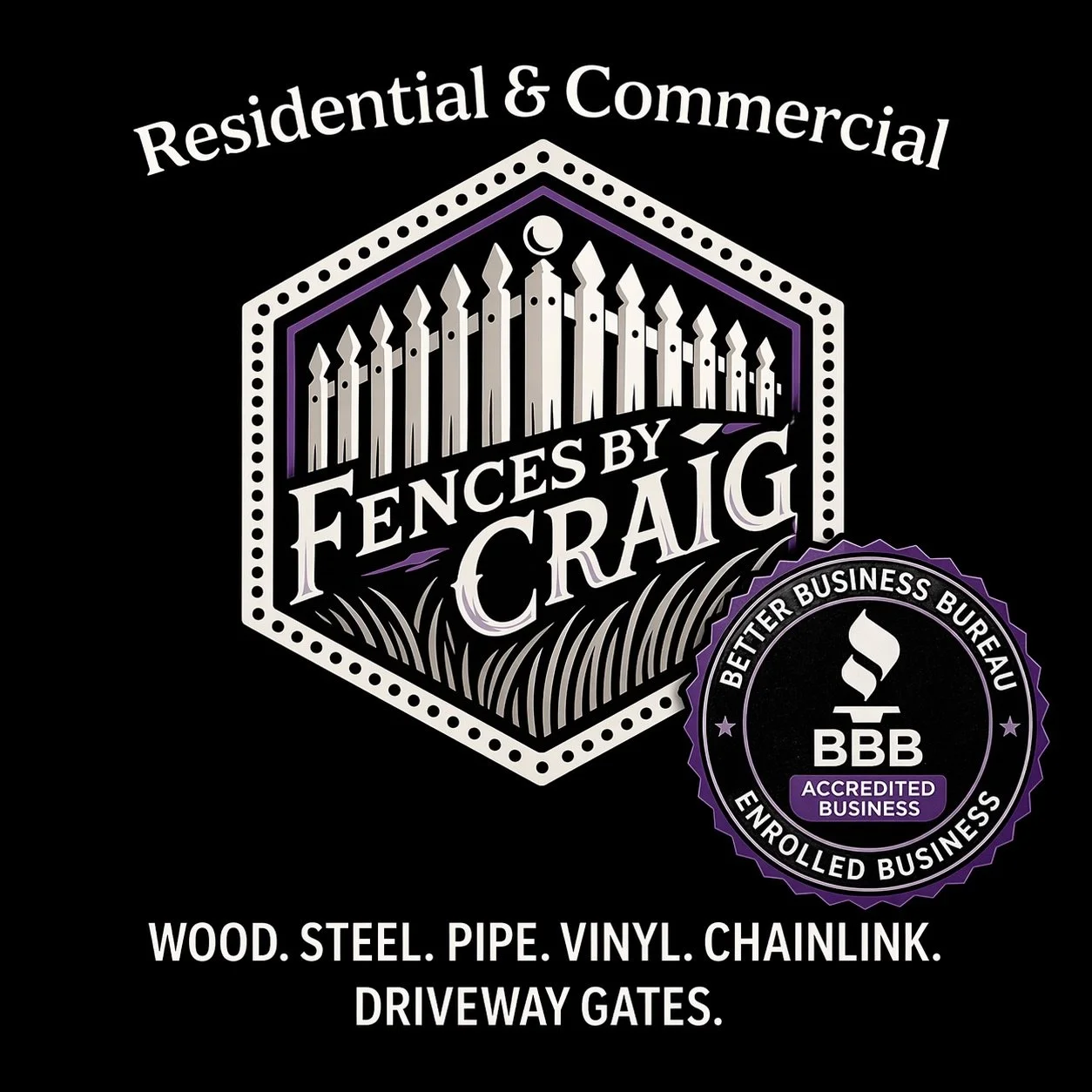 We&rsquo;ve taken it a step further for YOU.

Fences By Craig is now officially enrolled with the Better Business Bureau ✔️

More credibility. More trust. Same high-quality fences.
If you&rsquo;ve been thinking about getting a fence&mdash;this is you