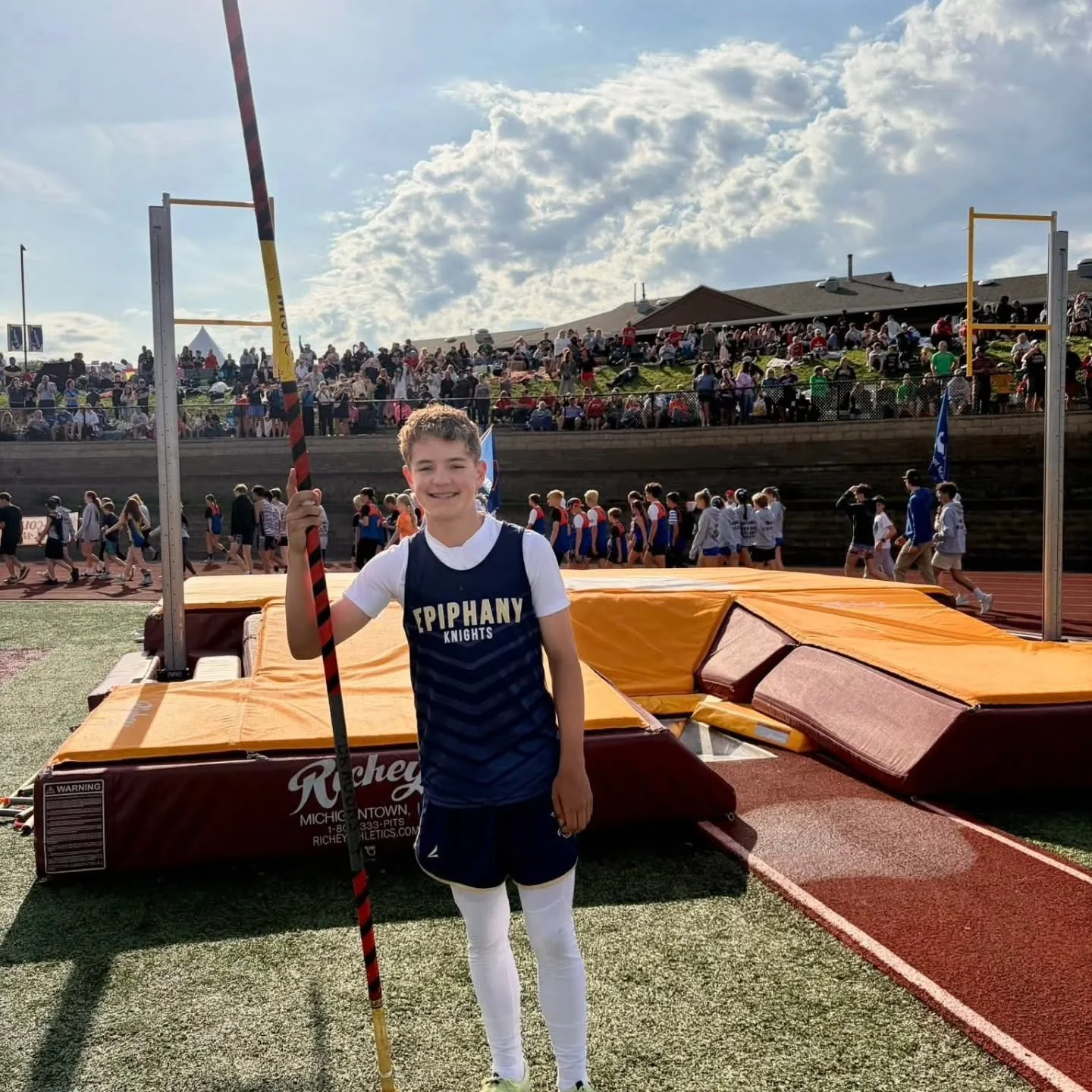 Huge congrats to Jett on winning this year's IESA 7th Grade 1A state title in pole vault! I have a feeling this is only the beginning of a pretty successful track and field career.