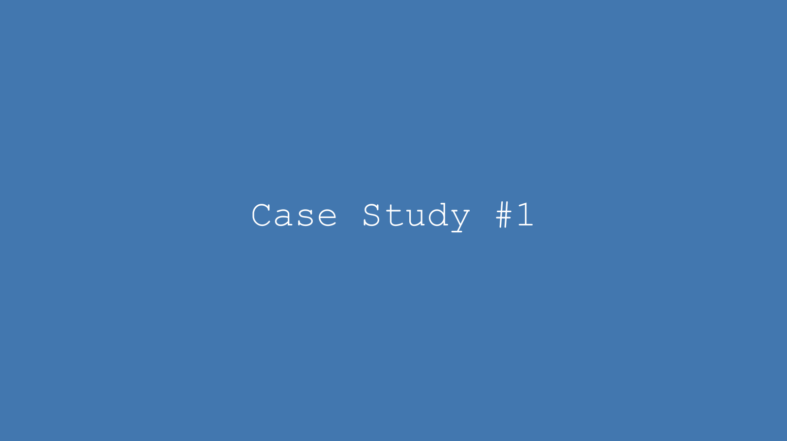 Case Study #1