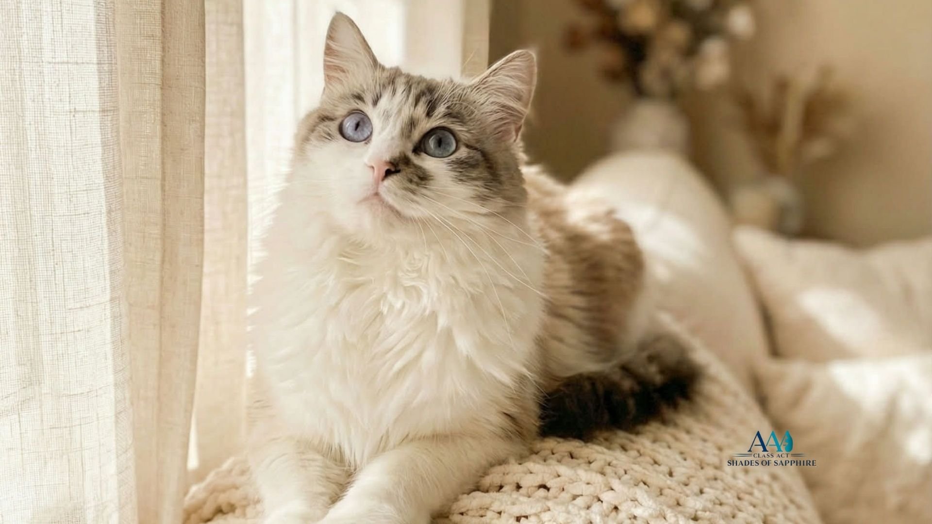 Caraline the Ragdoll, part of the ethical breeding program at Shades of Sapphire Ragdolls in Ohio.