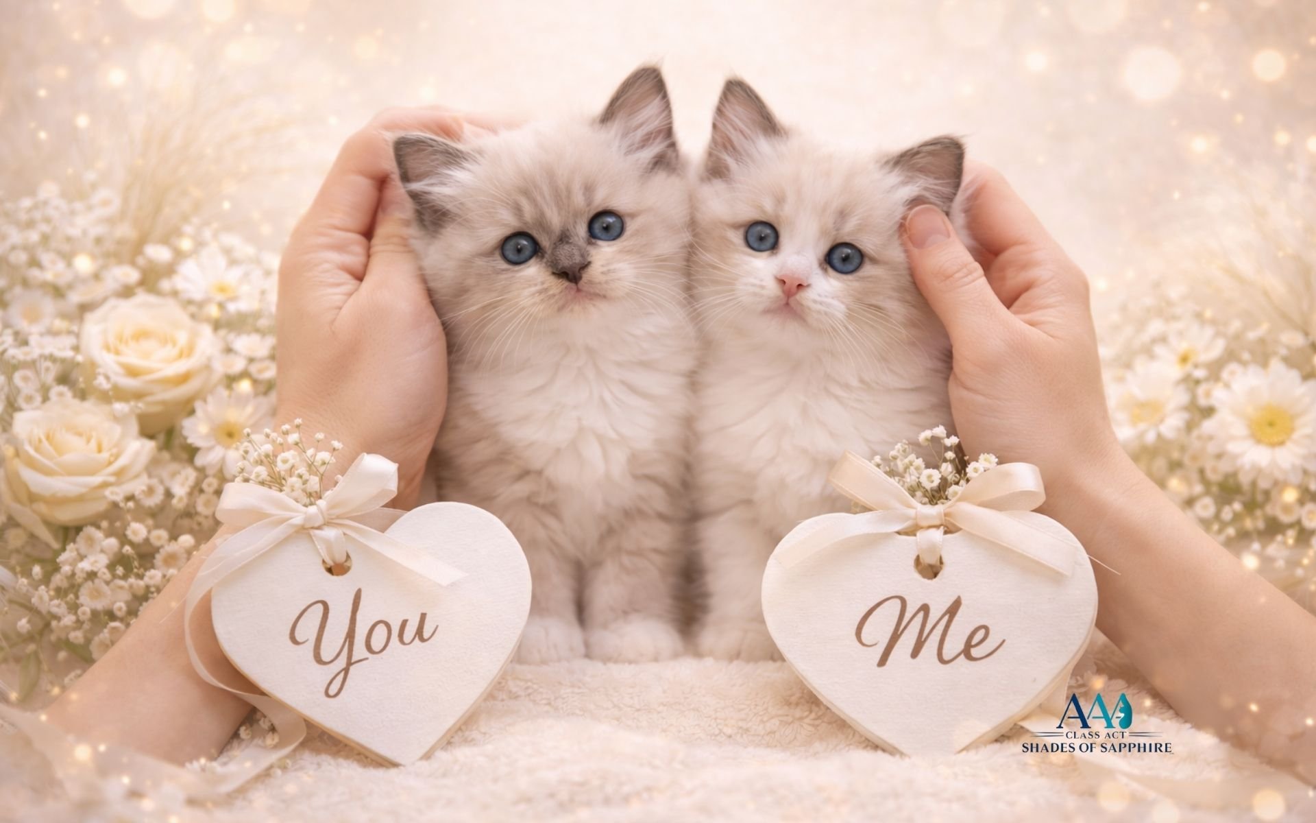 Ragdoll kittens representing the matching process at AAA CLASS ACT - Shades of Sapphire Ragdolls