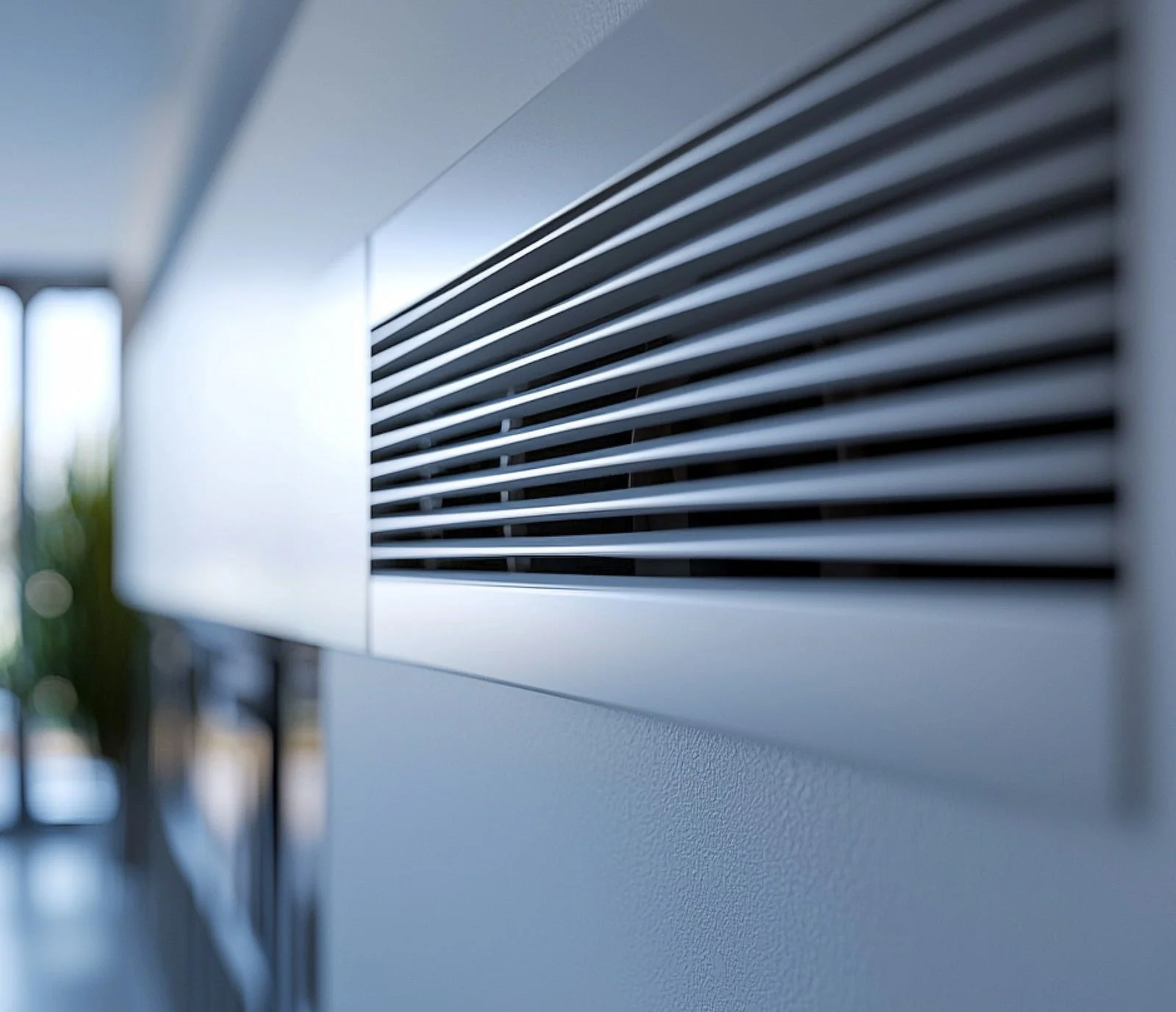Heating system on wall