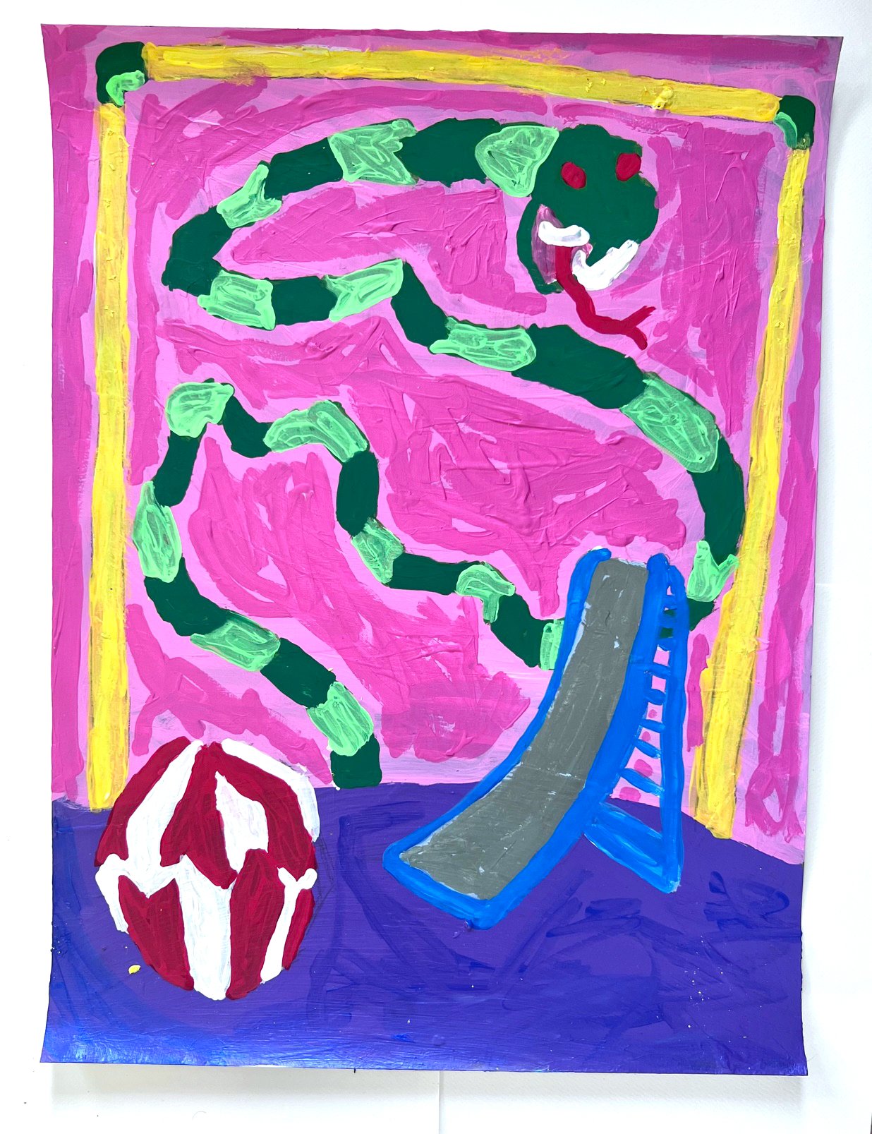 Snakes and Slides Painting