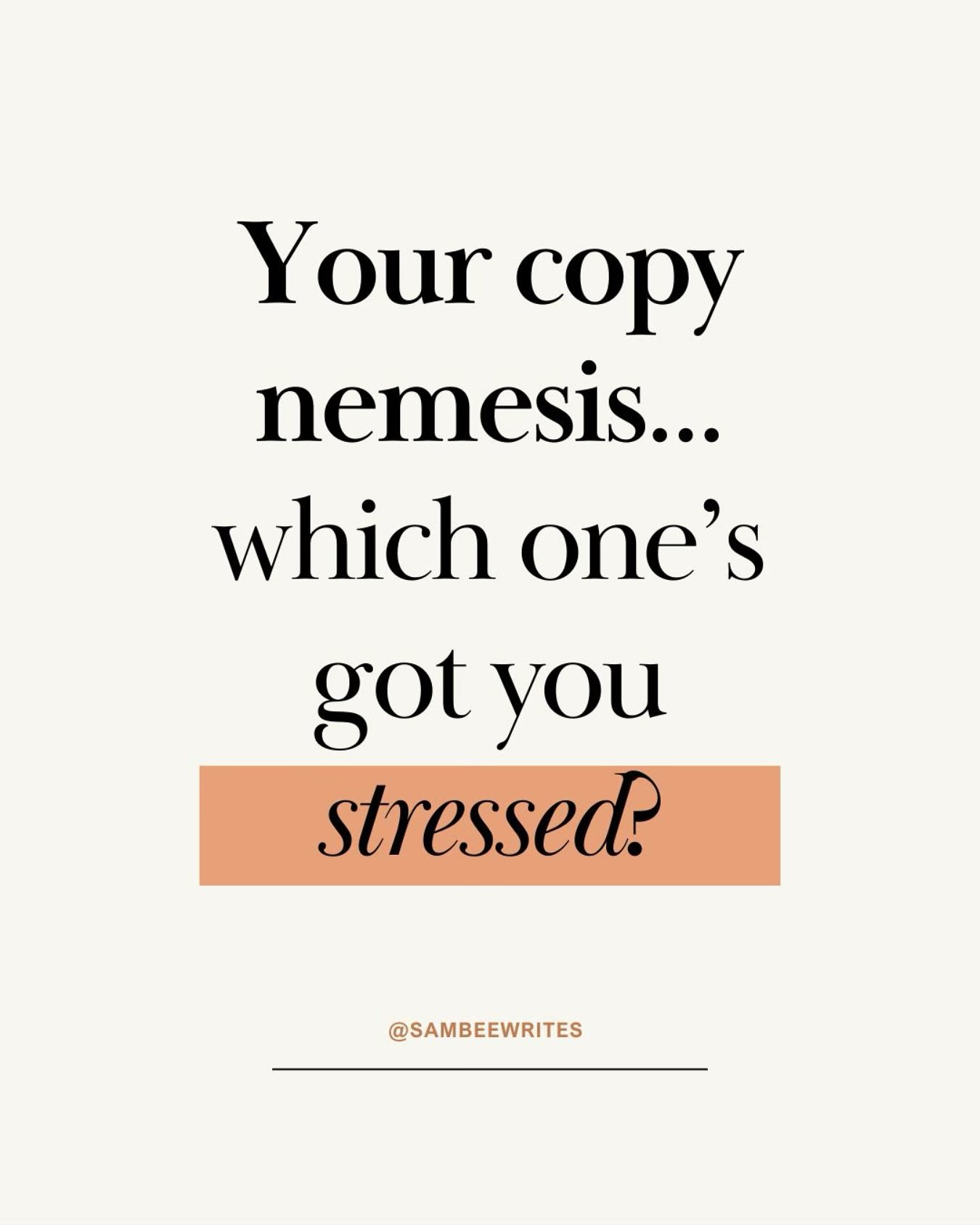 Quick poll for my mom founder friends: What makes you want to throw your laptop across the room when it comes to copy/marketing? 

a) Writing about yourself/your story
b) Creating content consistently 
c) Knowing if your words actually convert d)Upda