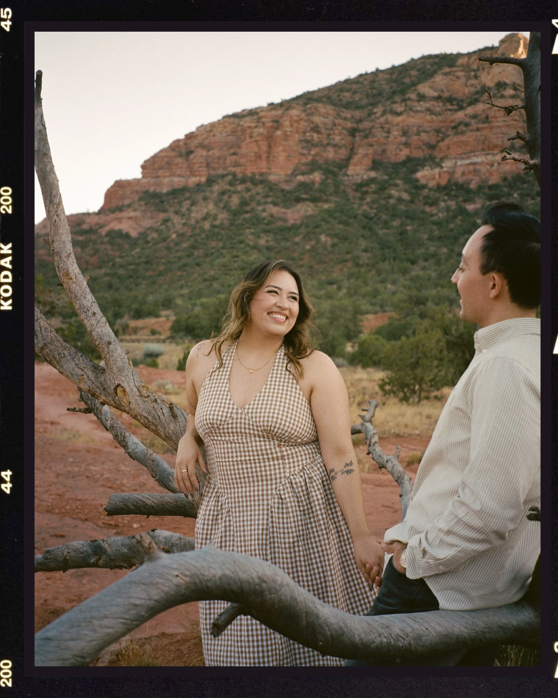The most perfect, and oh so in love couple in all of Arizona 😭 

We hiked around the base of Bell Rock and captured the most beautiful photos on digital and lots of film! I am DYING to get their super 8 film back. I just know it&rsquo;s beautiful 😩