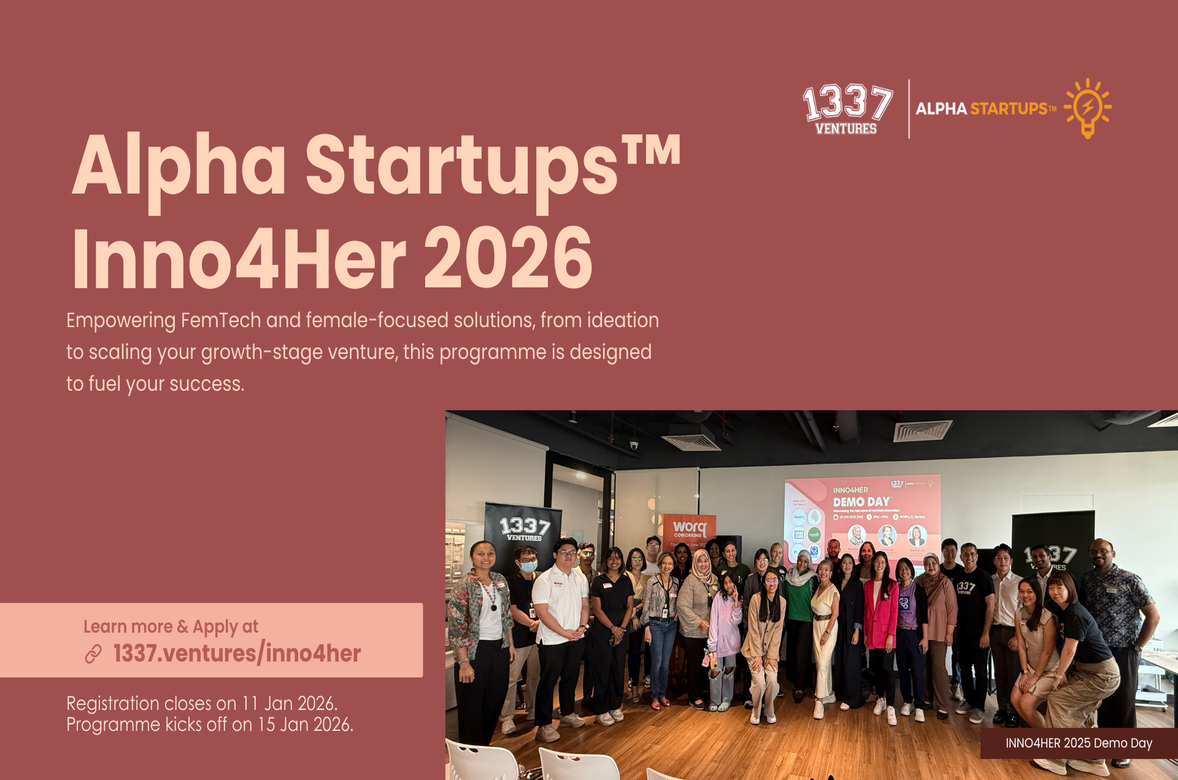 1337 Ventures Launches Inno4Her 2026 Accelerator for FemTech Startups