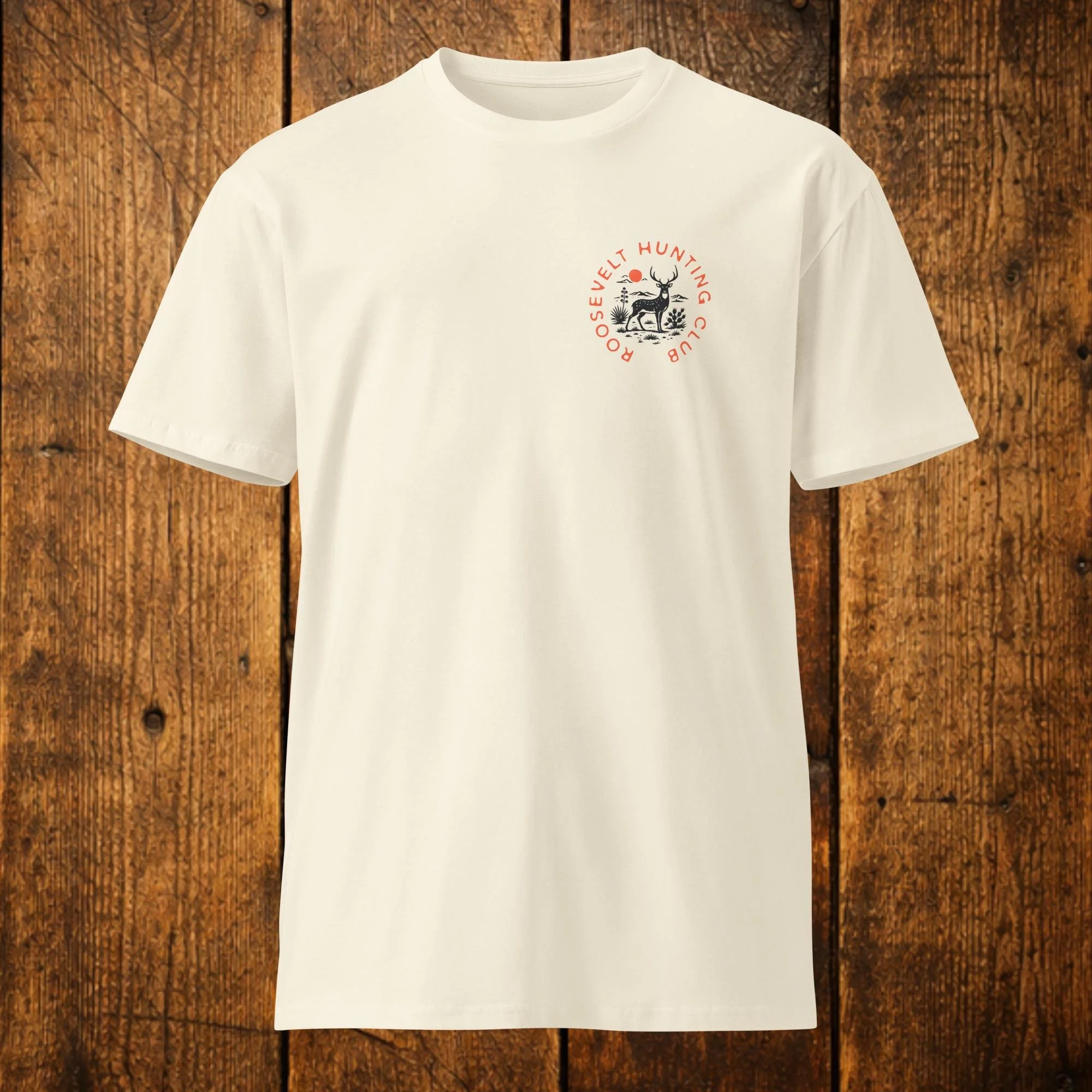 Roosevelt Hunting Club Axis Tee - Cream.Front.jpg