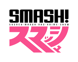 SMASH! Sydney Manga and Anime Show logo with bold black and pink text