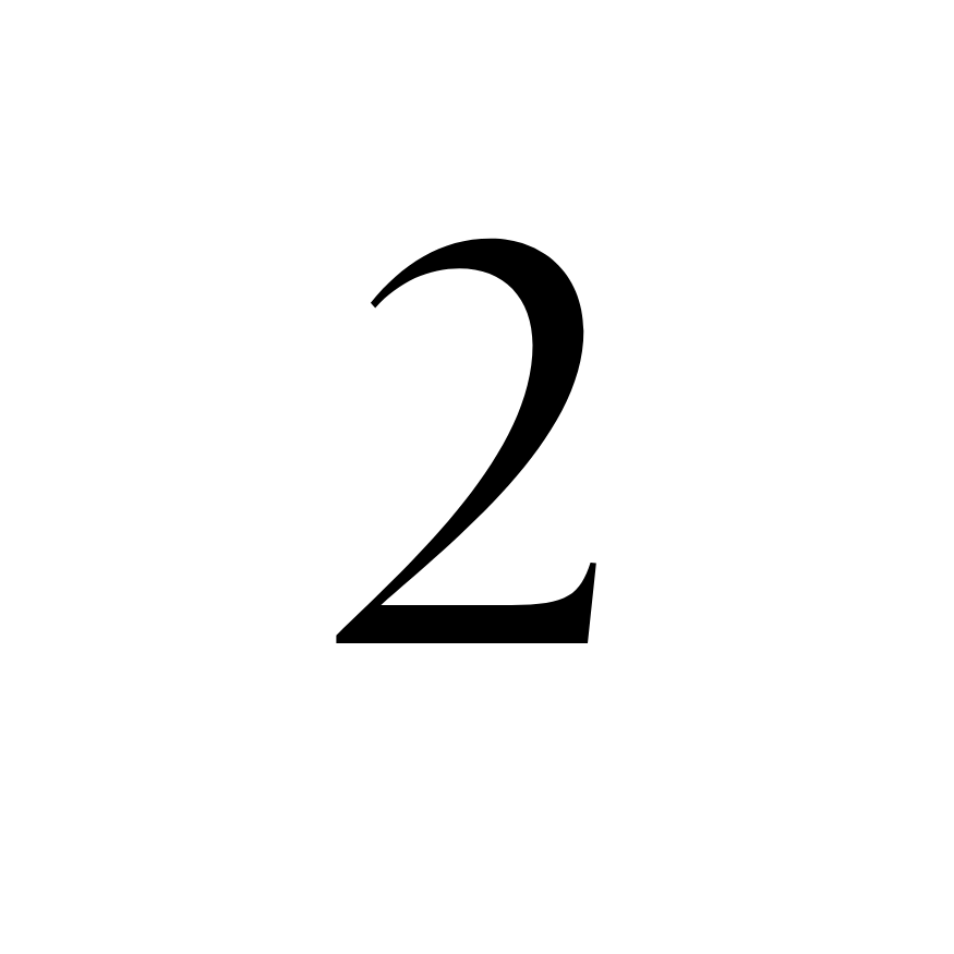 Image of a number 2 in a circle.