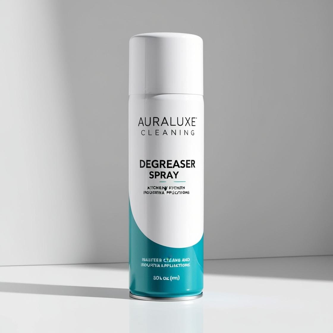 Generate a Degreasers_ For kitchens and industrial applications auraluxe cleaning in a spraycan.jpg