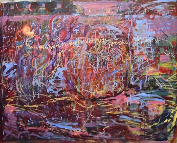 Purple Rain 48" x60"