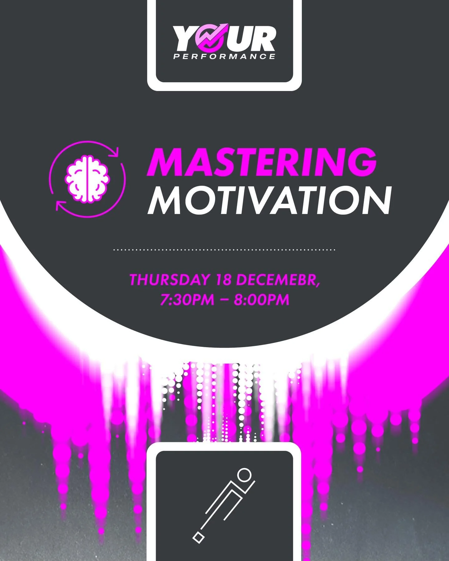 Our third &lsquo;The High Performance Mindset&rsquo; webinar is just around the corner 🙌

This webinar is based around how to stay motivated and keep yourself ticking over, during the festive period 🎄

See you on Thursday 📈

#yourperformance #tamw