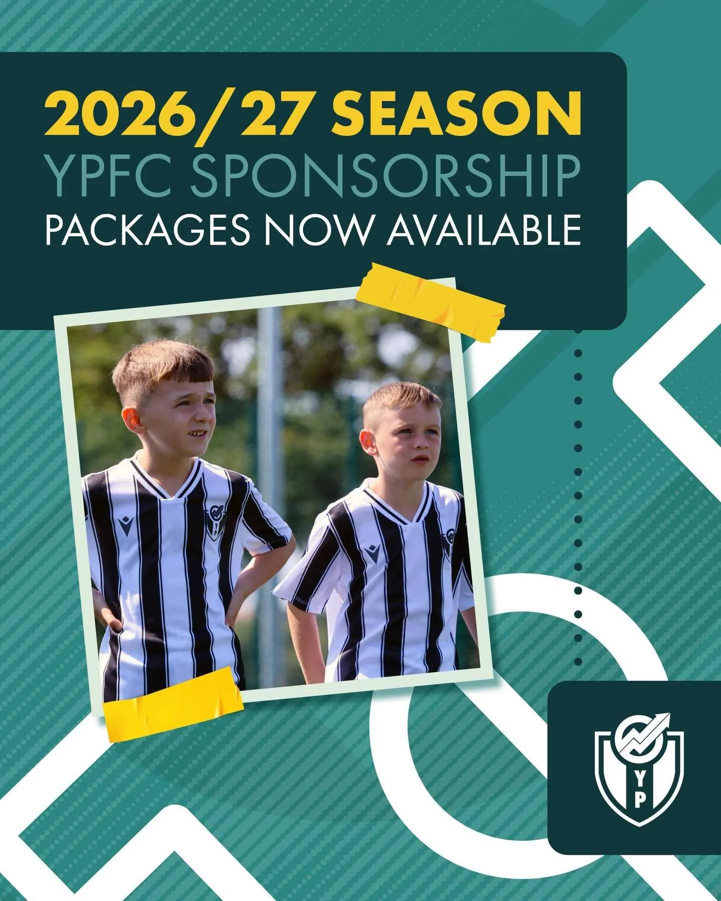 𝐘𝐨𝐮𝐫 𝐛𝐫𝐚𝐧𝐝. 𝐎𝐮𝐫 𝐛𝐚𝐝𝐠𝐞. 𝐎𝐧𝐞 𝐜𝐨𝐦𝐦𝐮𝐧𝐢𝐭𝐲.

Calling all businesses - this is your chance to support our badge and promote your business for season 2026/27 👊

At YPFC, we&rsquo;re proud to represent our community on and off th